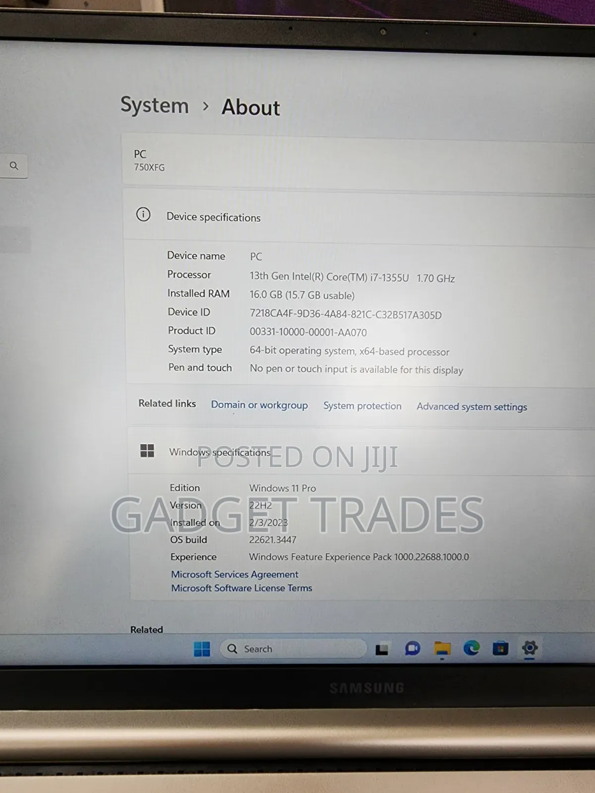 Laptop Samsung Galaxy Book4 Pro 16GB Intel Core i7 SSD 512GB