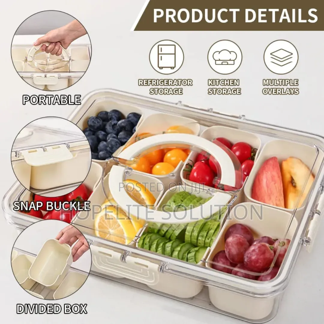 9 in 1 Compartment Food/Spice Storage Box
