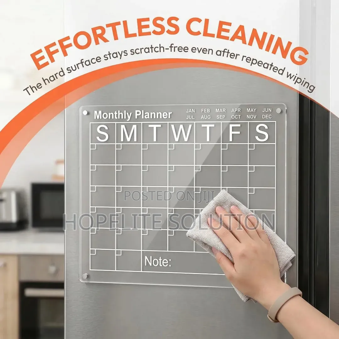 Magnetic Fridge Calendar Meal Planner