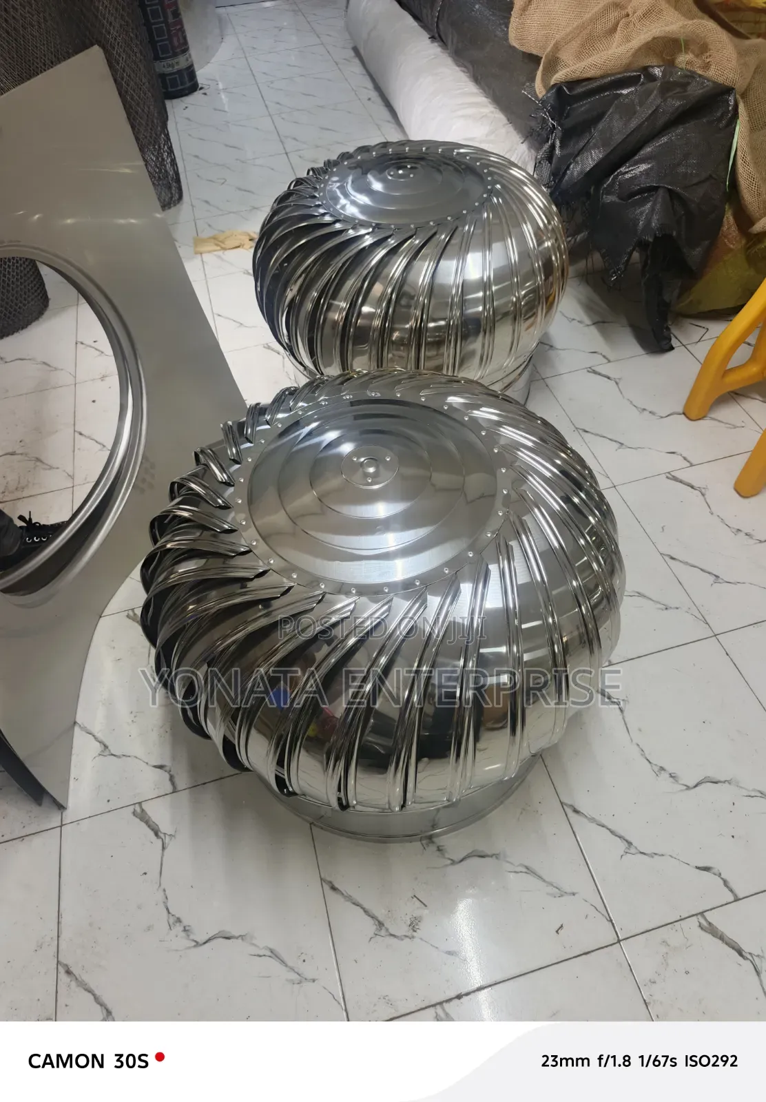 500mm Turbine Cyclone Ventilators (Stainless)