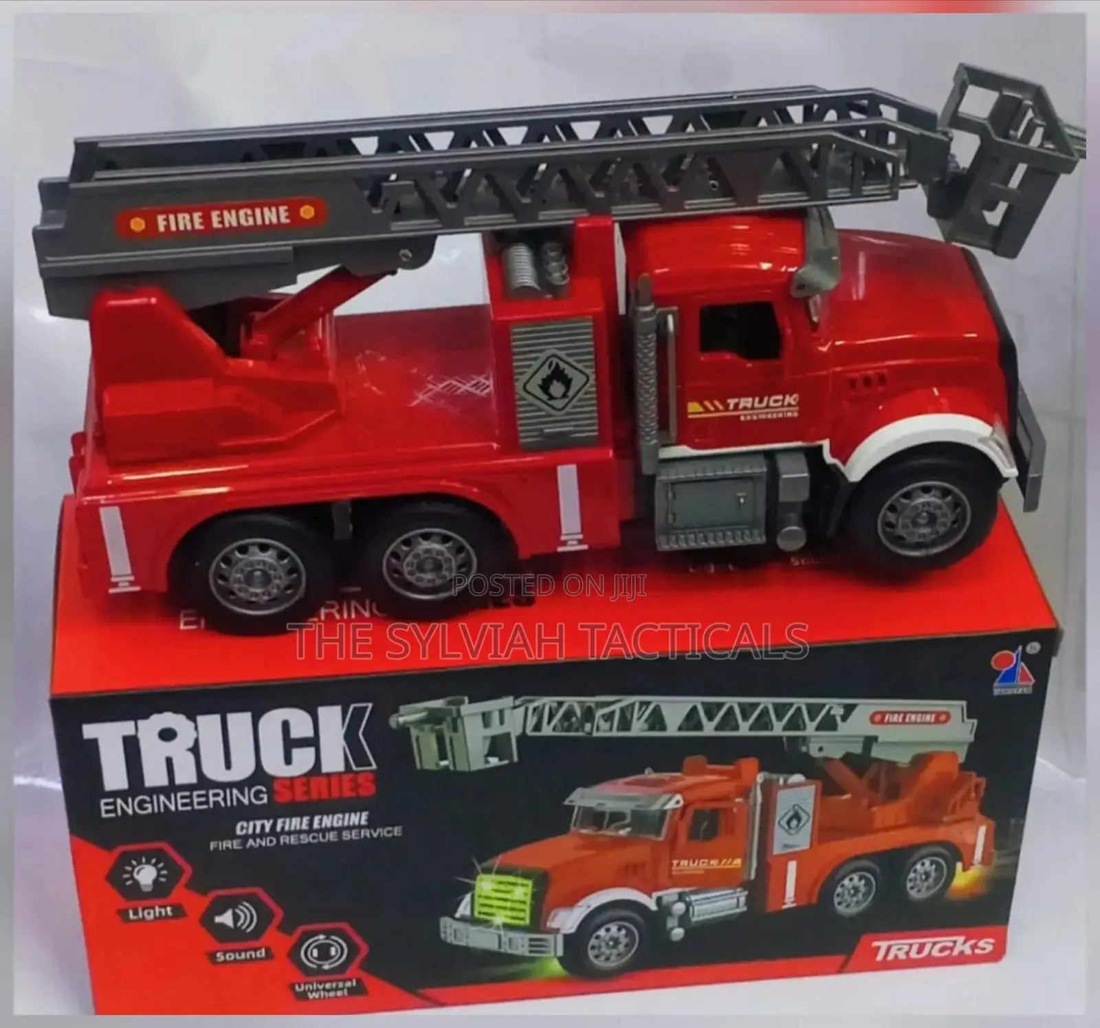 Fire Truck Engineering Series, Operated With Battery