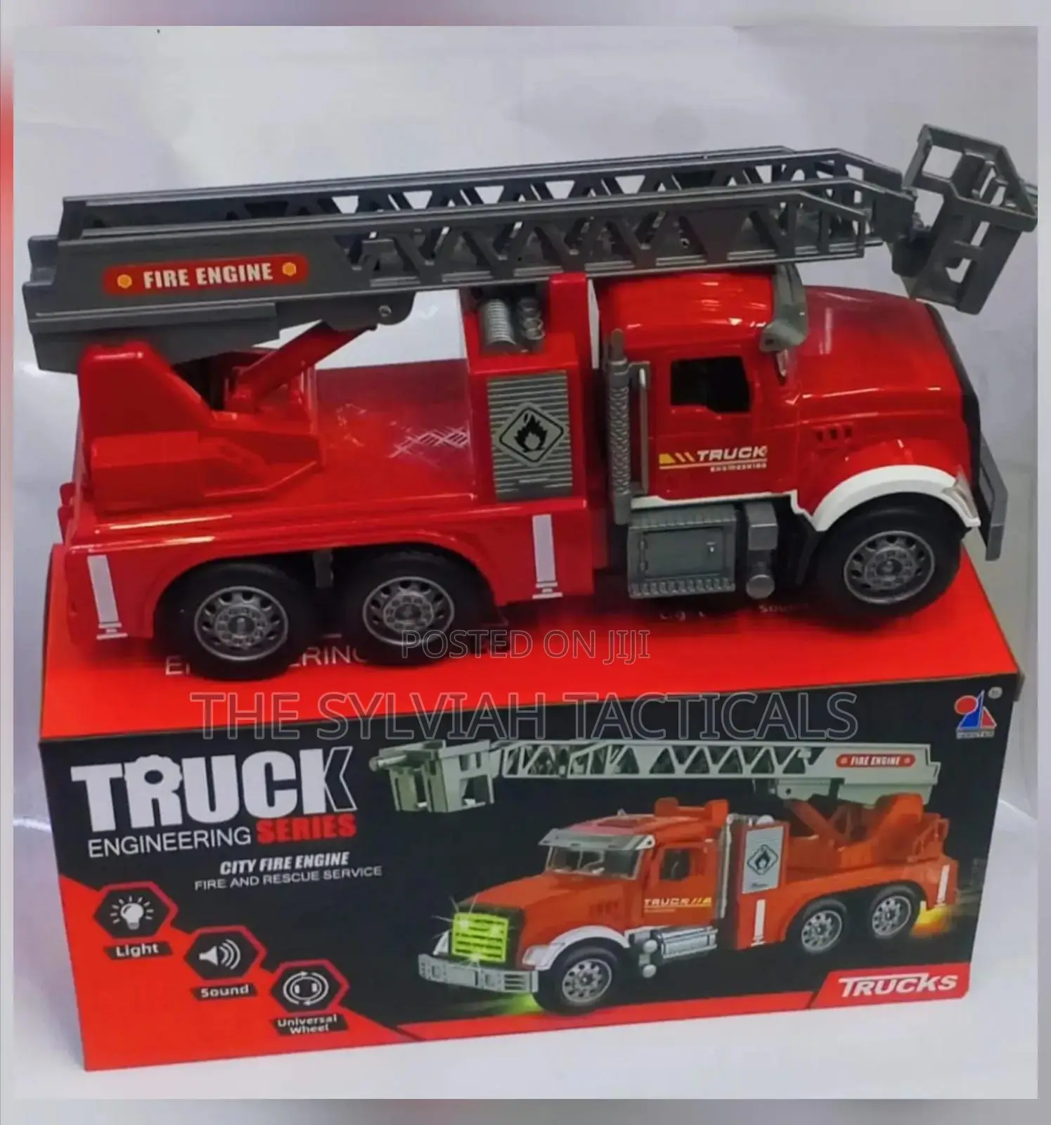 Fire Truck Engineering Series, Operated With Battery