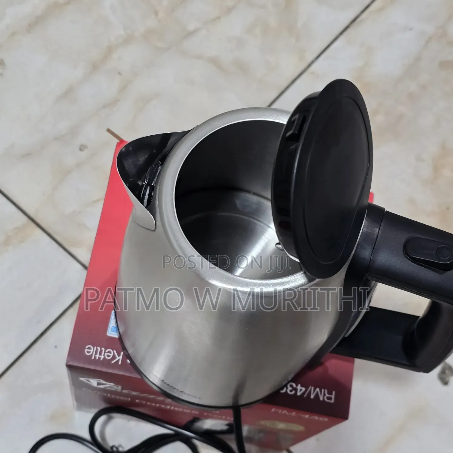 Ramtons RM/439 Fast Boil Cordless Stainless Steel Kettle 1.7L