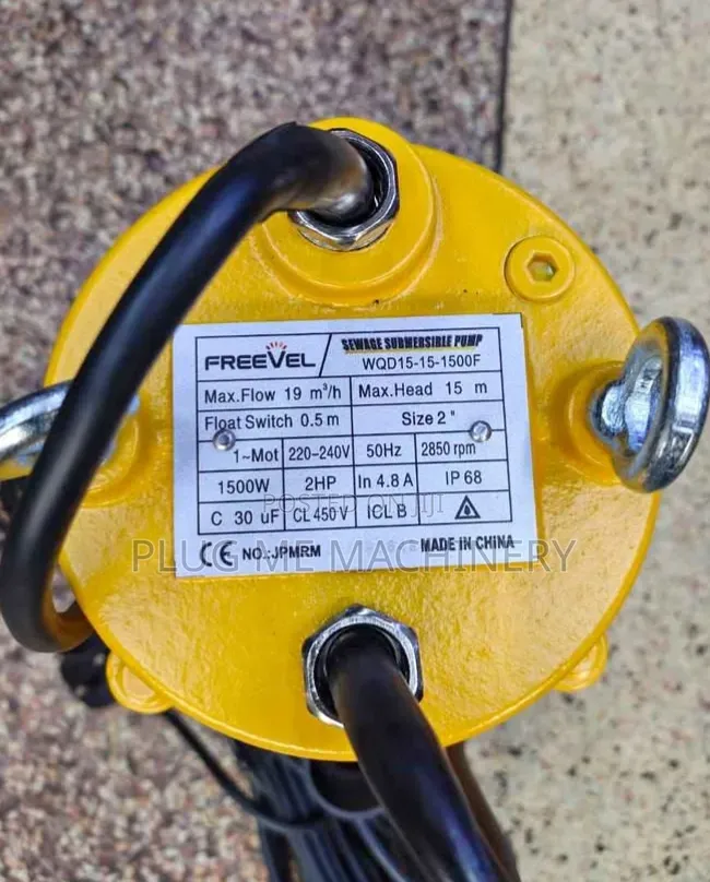 High Pressure Freevel 2hp Sewage Water Pump/ Quality 1.5kw Sewage Pump