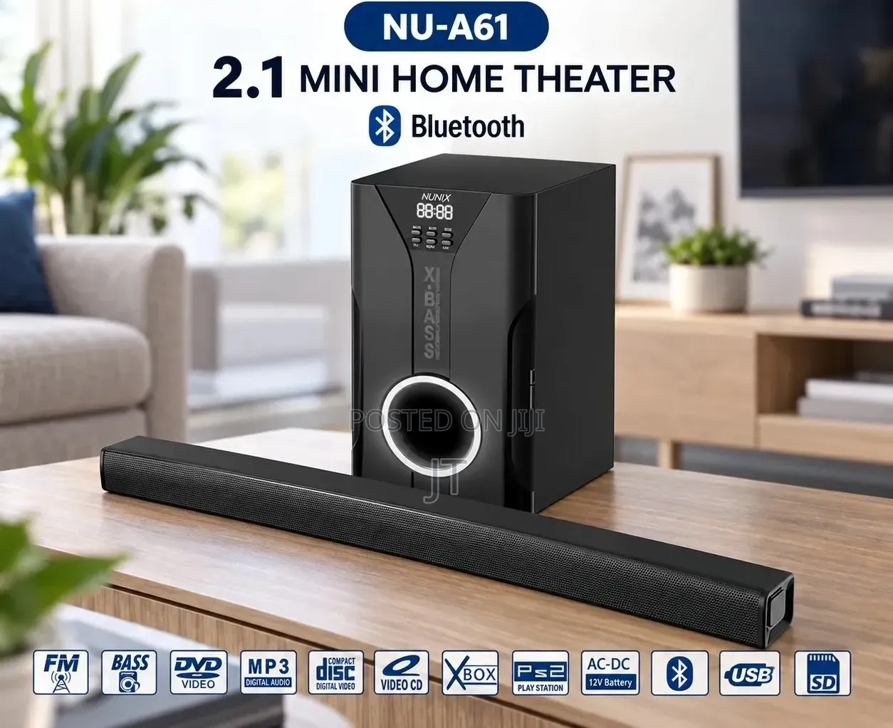 Nunix NU-A61 2.1 Mini Home Theater System