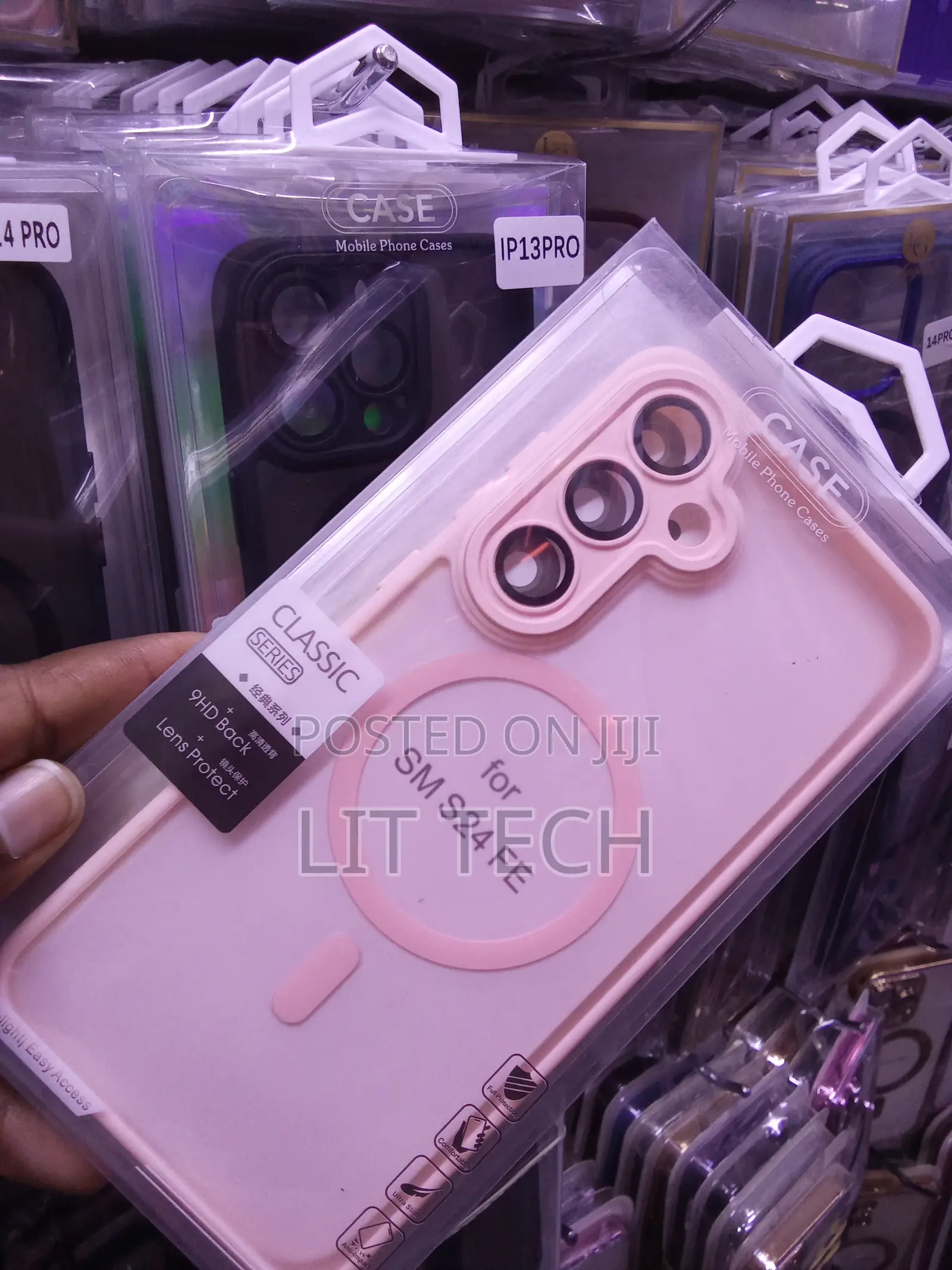 Matte MagSafe Pink Case With Lense Tailored for Samsung Galaxy S24 FE
