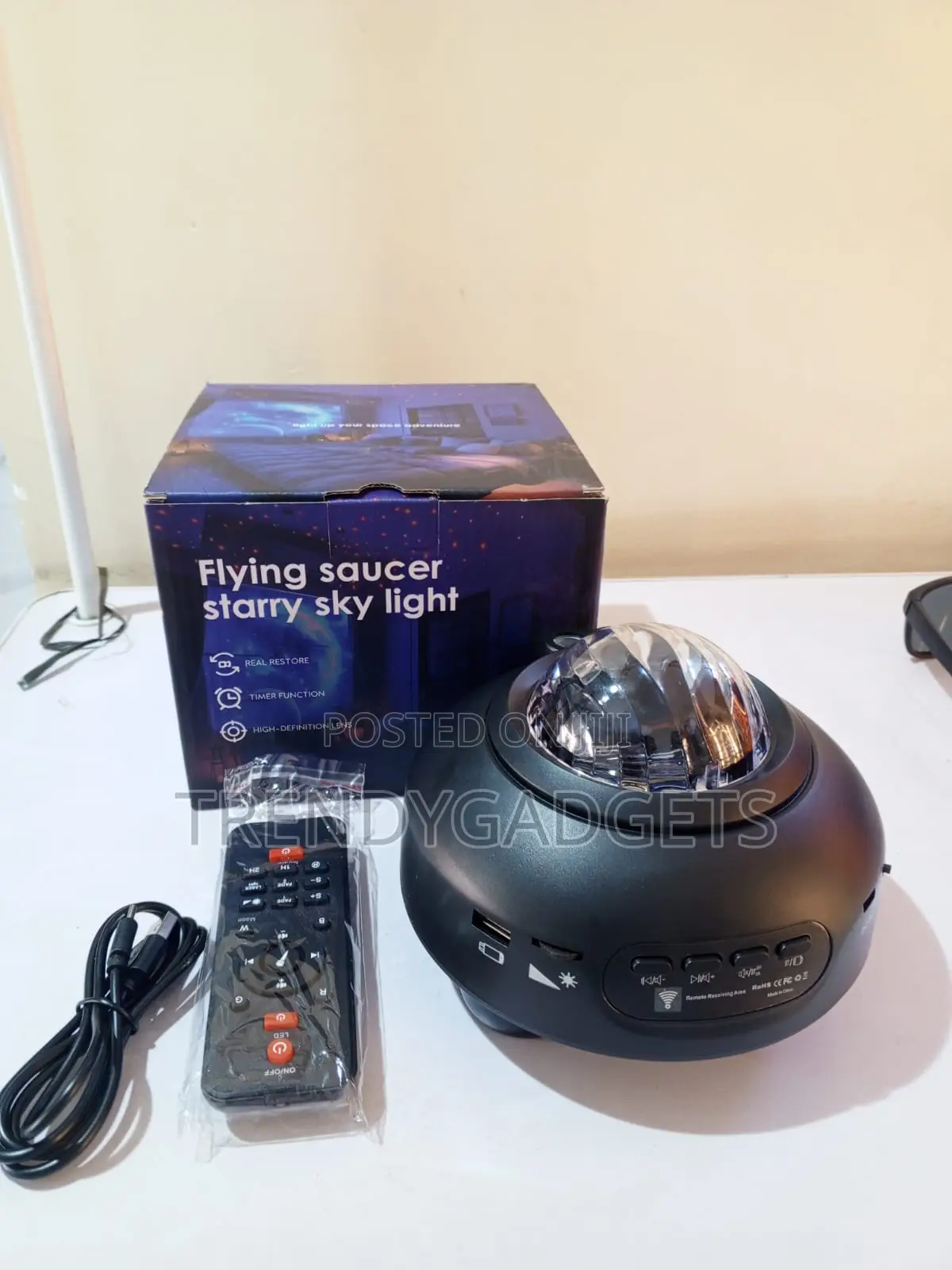 RGB Galaxy Projector Lamp Starry Sky Nebula Light With Remote