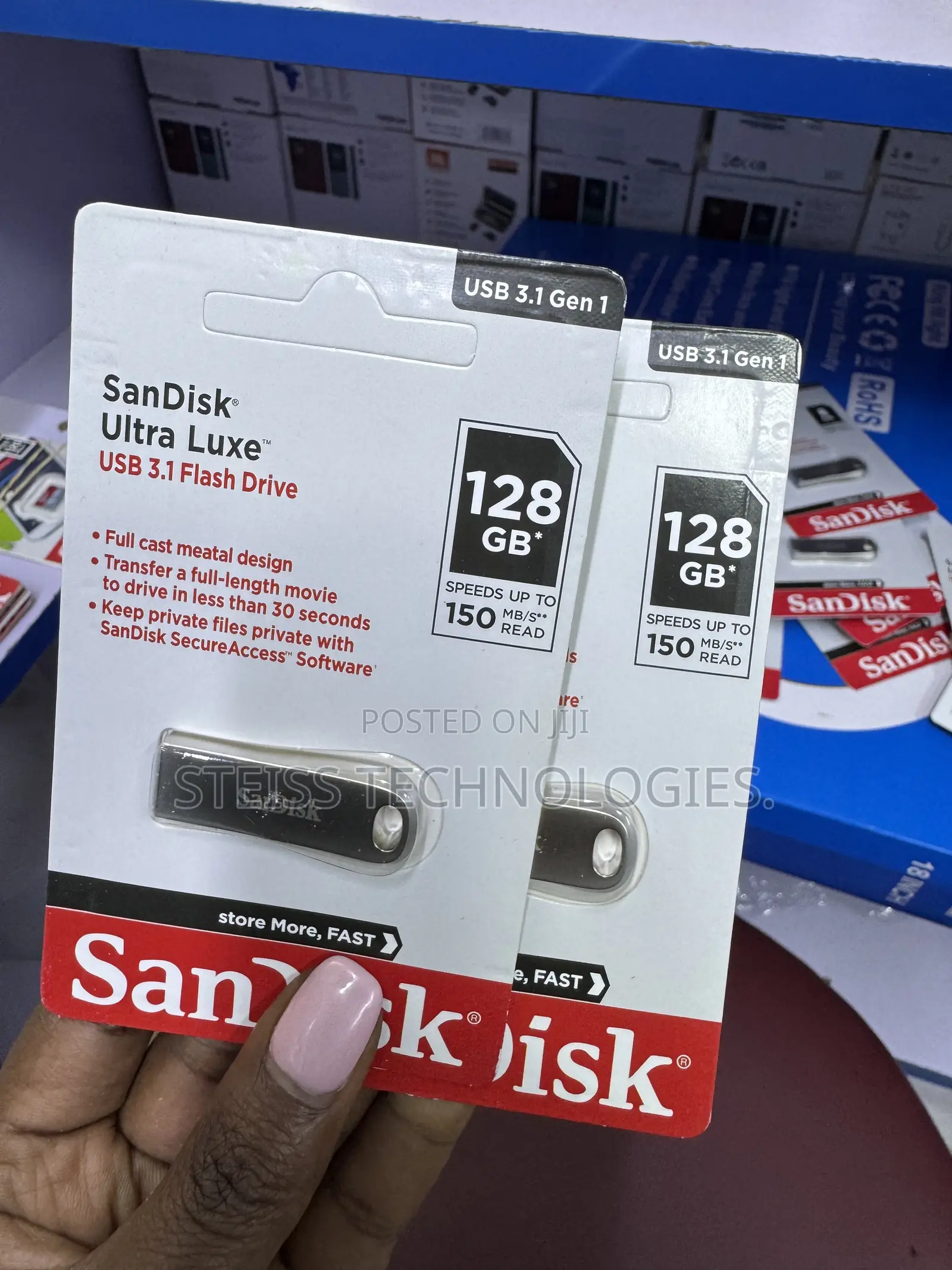 128gb Metallic Sandisk Flashdisk