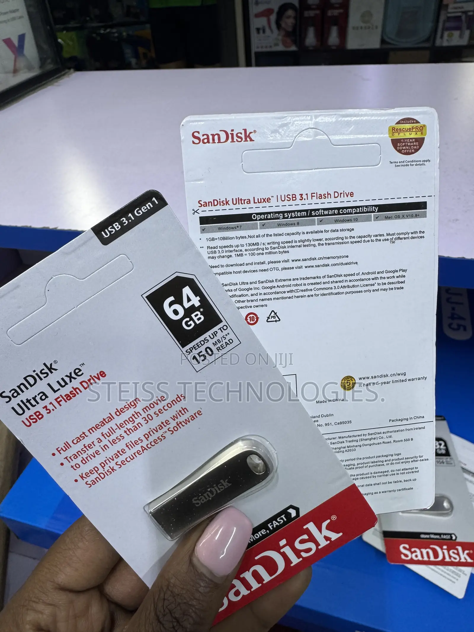 64GB Metallic Sandisk Flashdisk