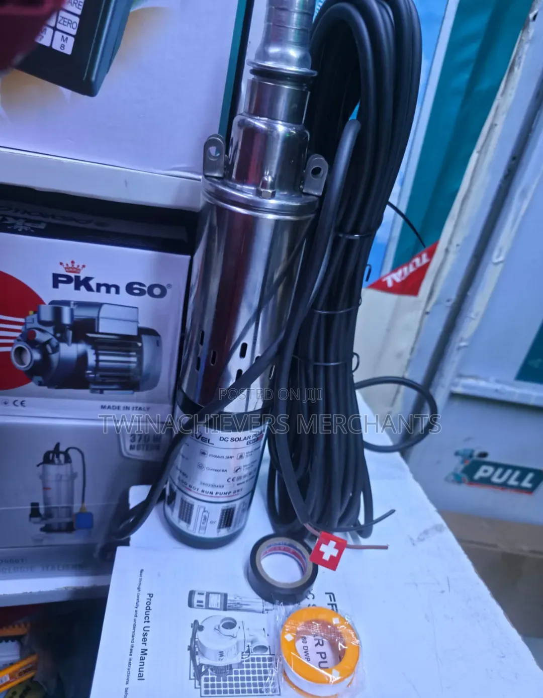 DC Solar Submersible Pump 24v 50mtrs