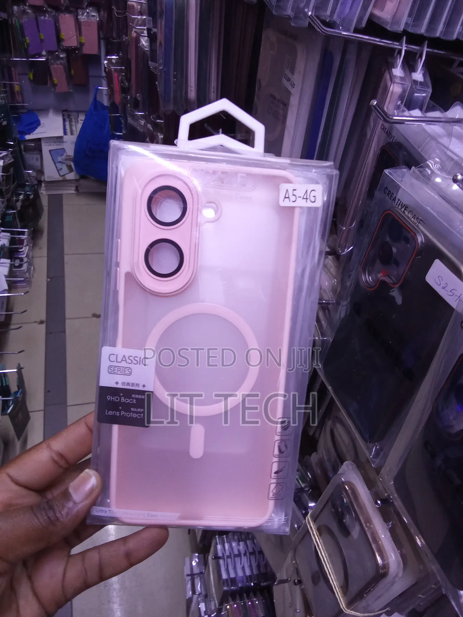 Magsafe Pink Transluscent Case With Lense for Samsung Galaxy A05 4G