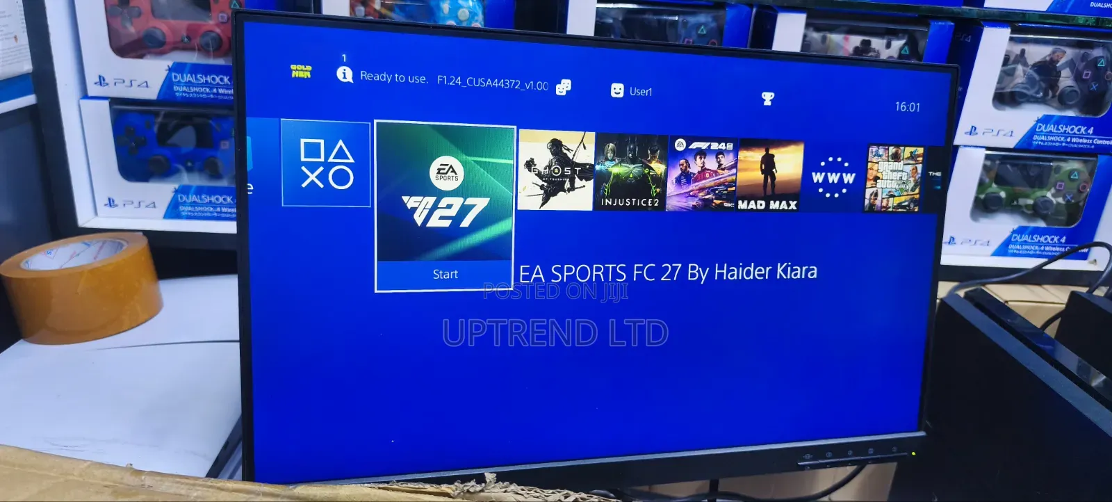 Fc27 Black Sony Playstation 4 Chipped With Fc 27 + Other Games
