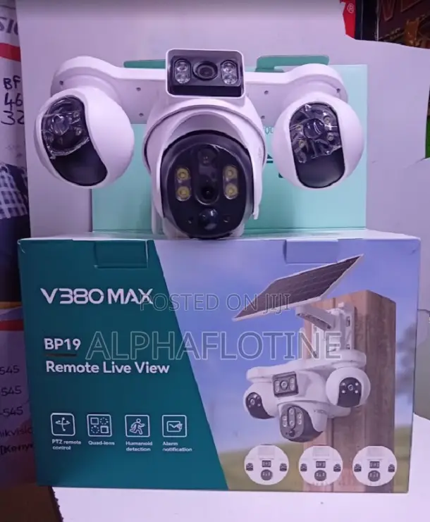 4-Lens Solar PTZ Camera