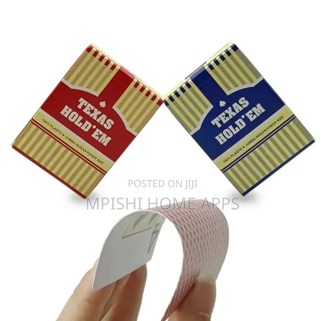 Texas Hold Em Plastic Cards