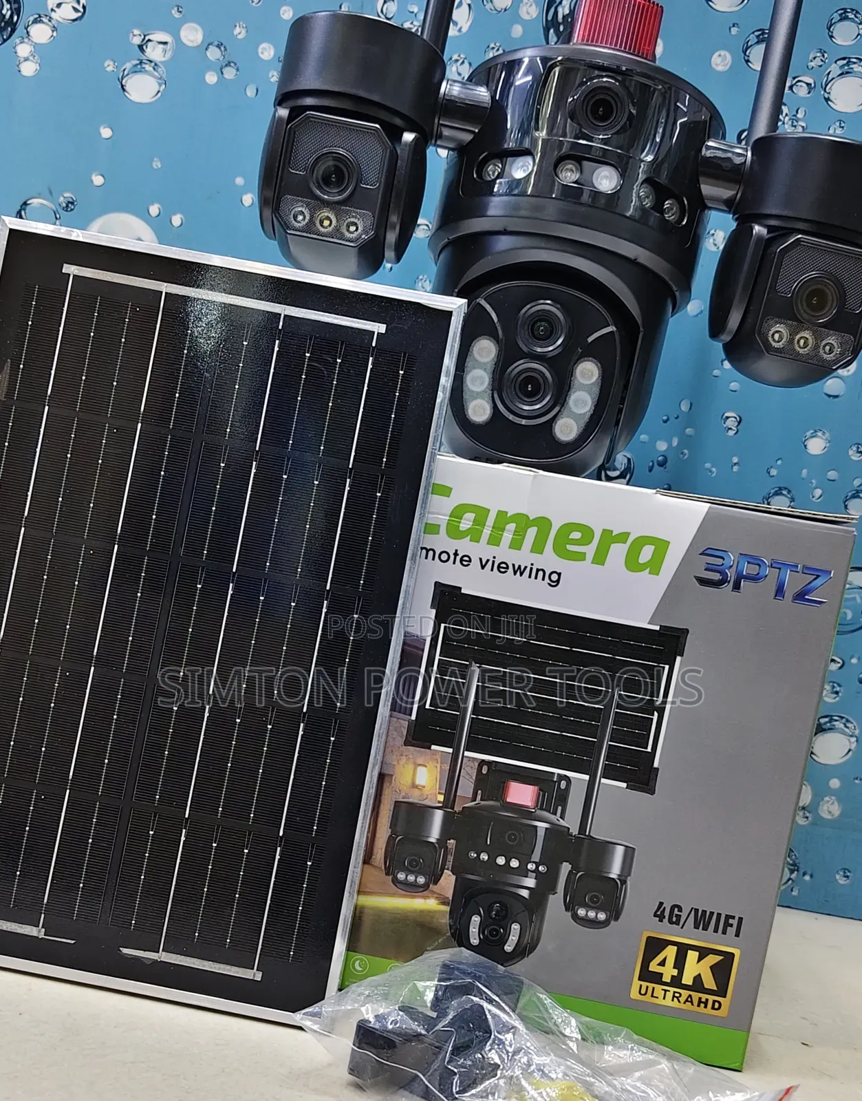 4 Lens V380 Pro 4G Ai Solar Camera