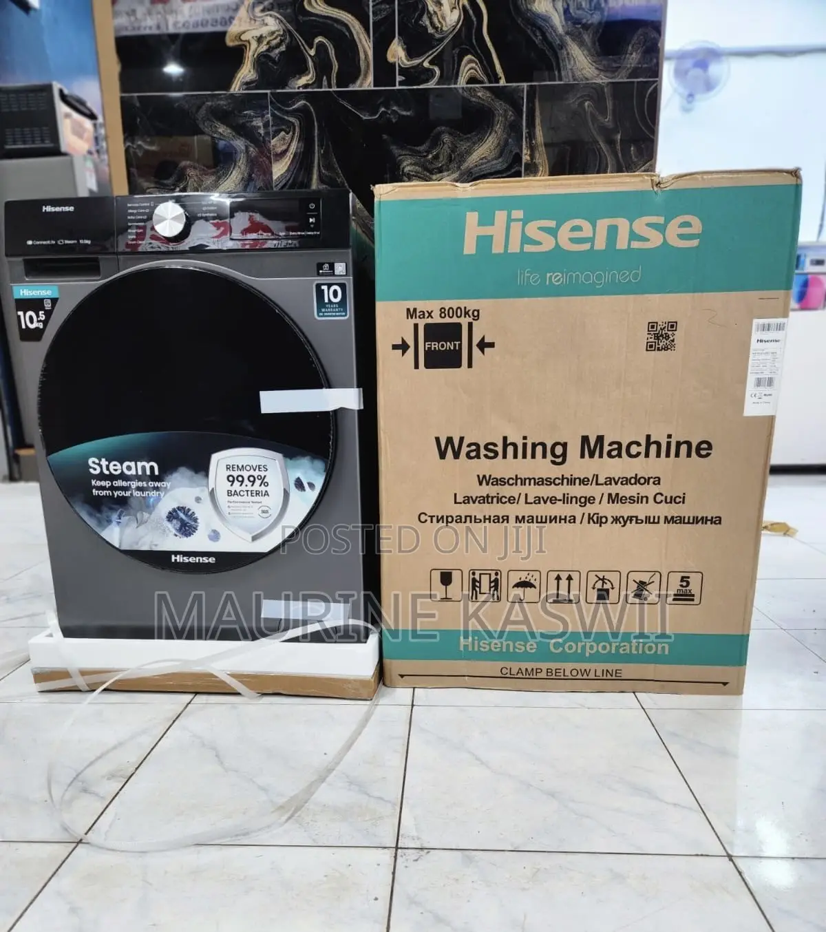 Hisense 10.5kg Washer With Inverted Motor 10 Yr Warranty Connect Life