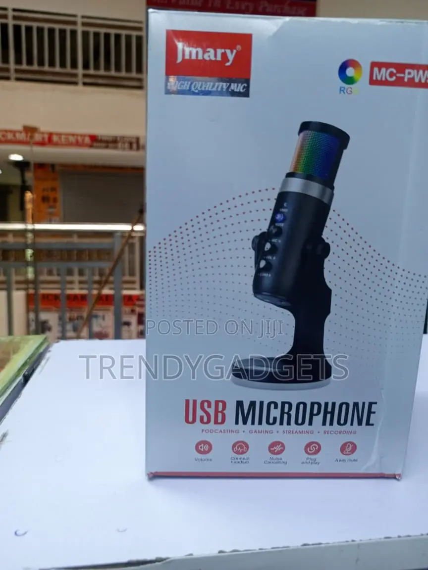 Jmary MC-PW9 RGB USB Gaming Microphone With Noise Reduction