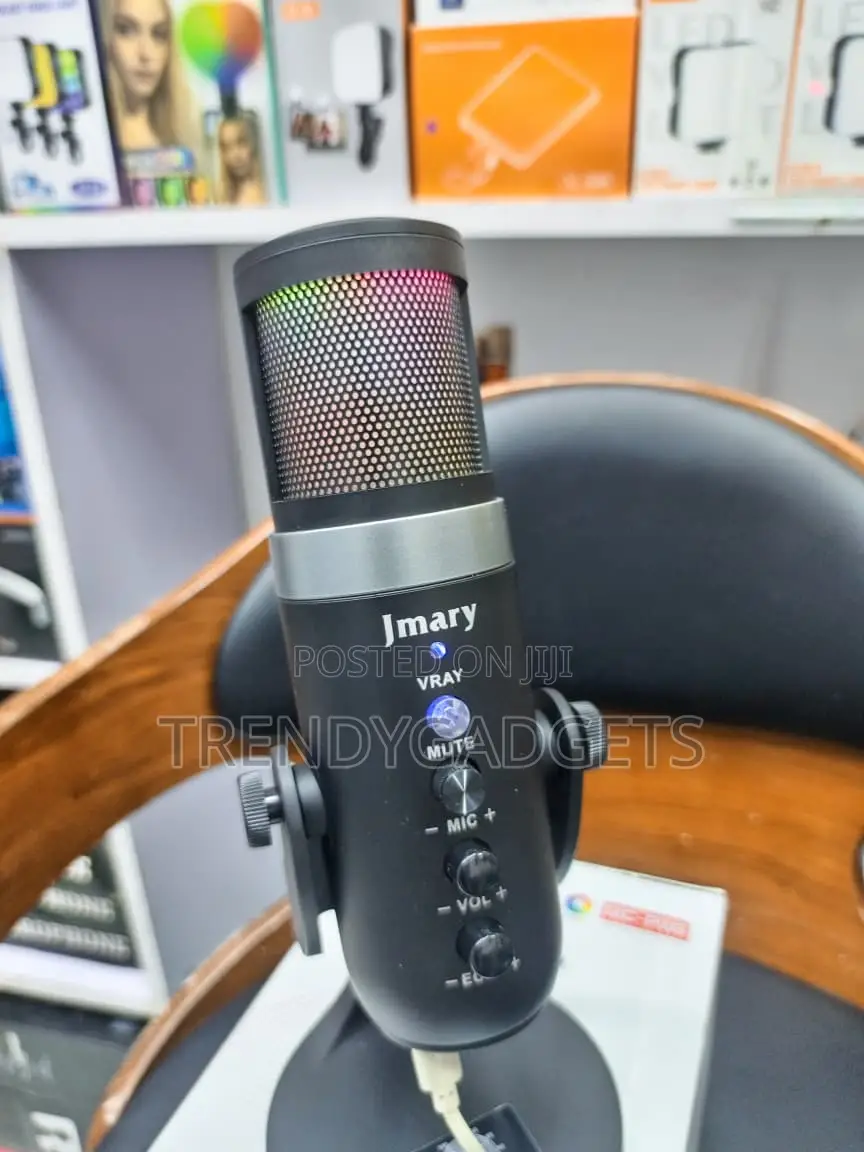 Jmary MC-PW9 RGB Condenser Mic USB Podcast Streaming Microphone
