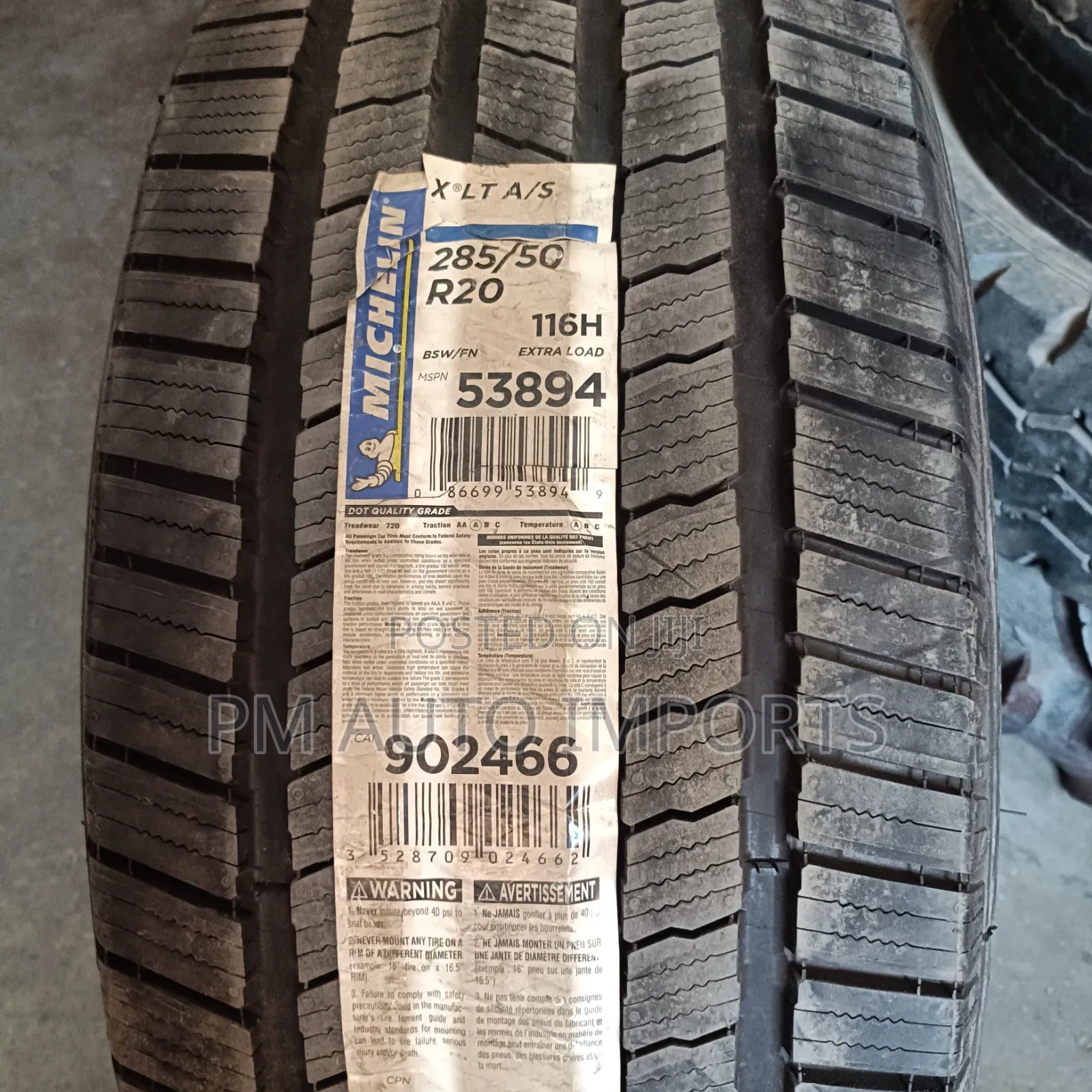 Michelin Tire 285/50r20