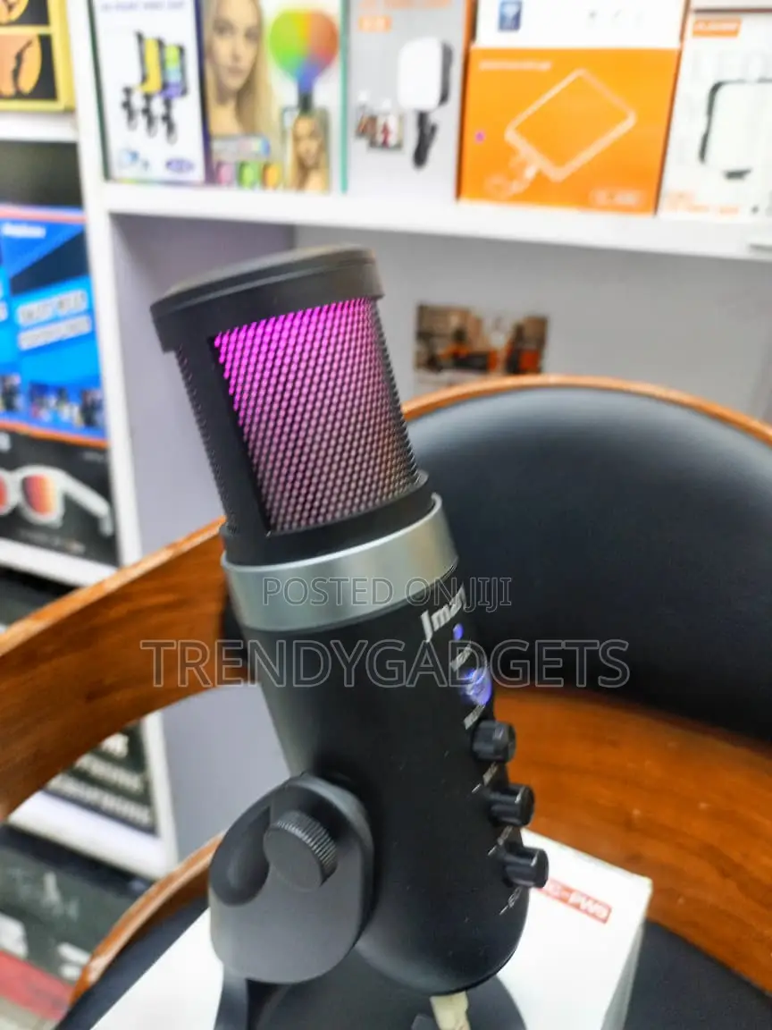 Jmary MC-PW9 USB Microphone RGB Lights Echo Volume Mute Control