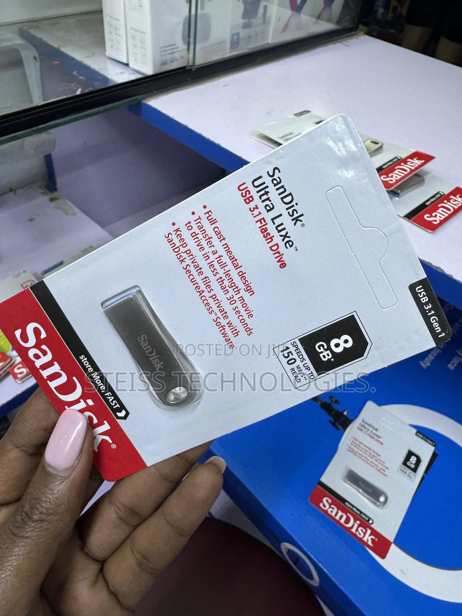 8gb Sandisk Mettalic Flashdisk