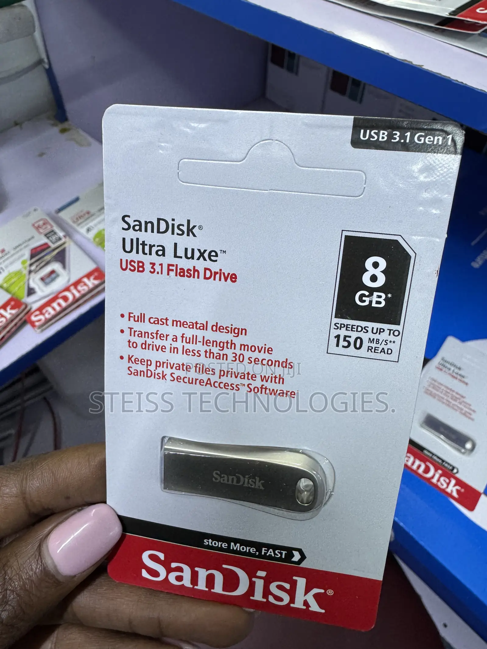 8gb Sandisk Mettalic Flashdisk