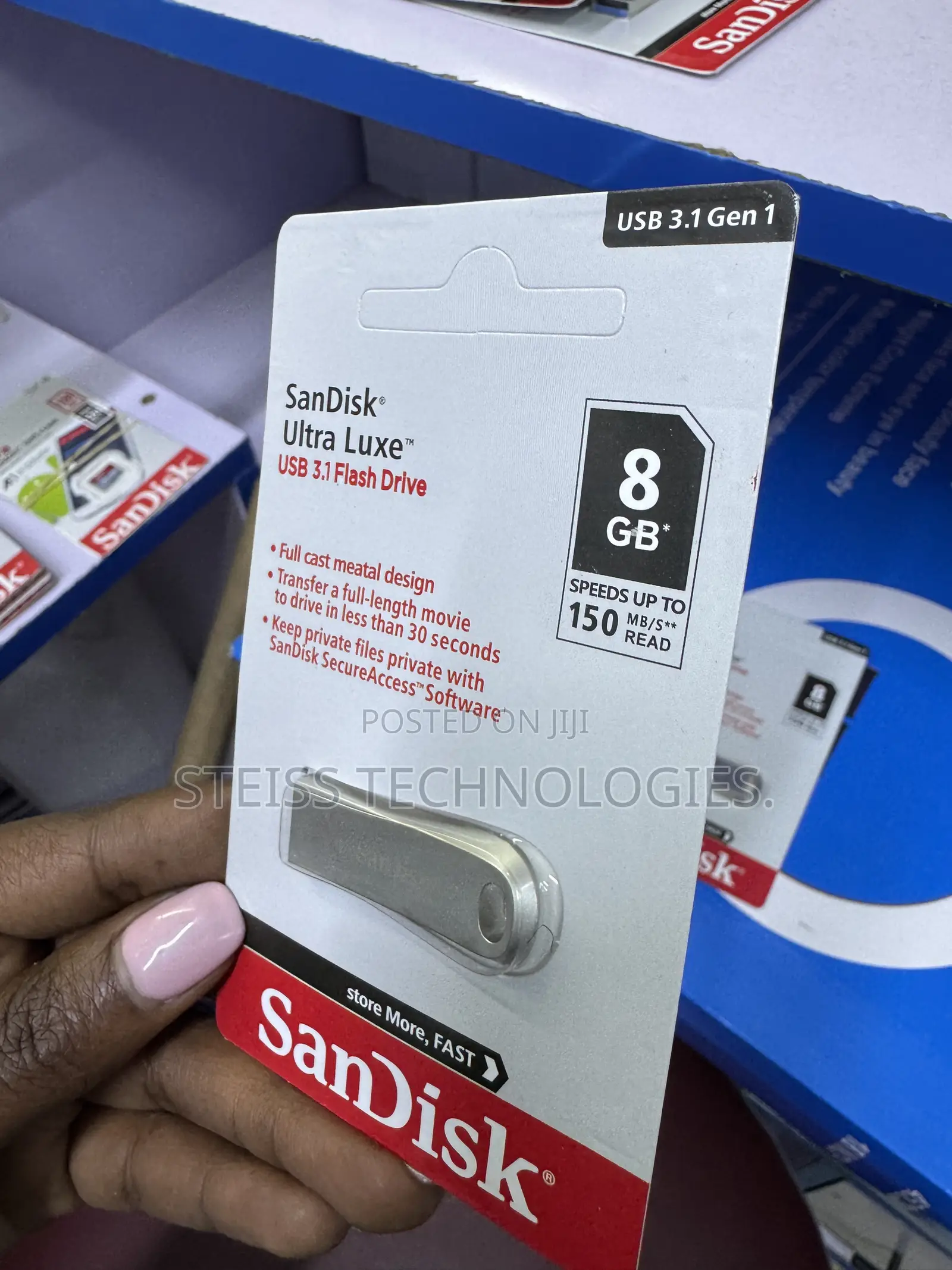 8gb Sandisk Mettalic Flashdisk