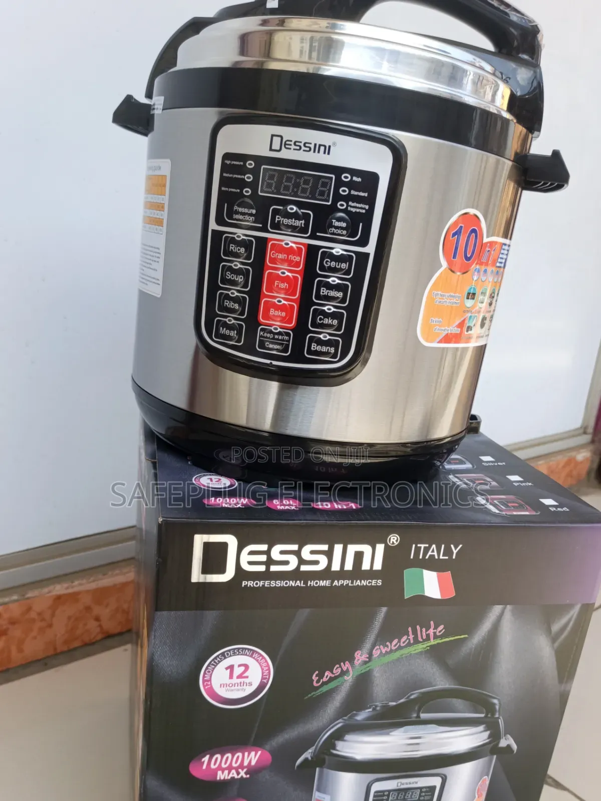 Dessini 6L Multifunction Electric Cooker for Rice Meat Soup Cake