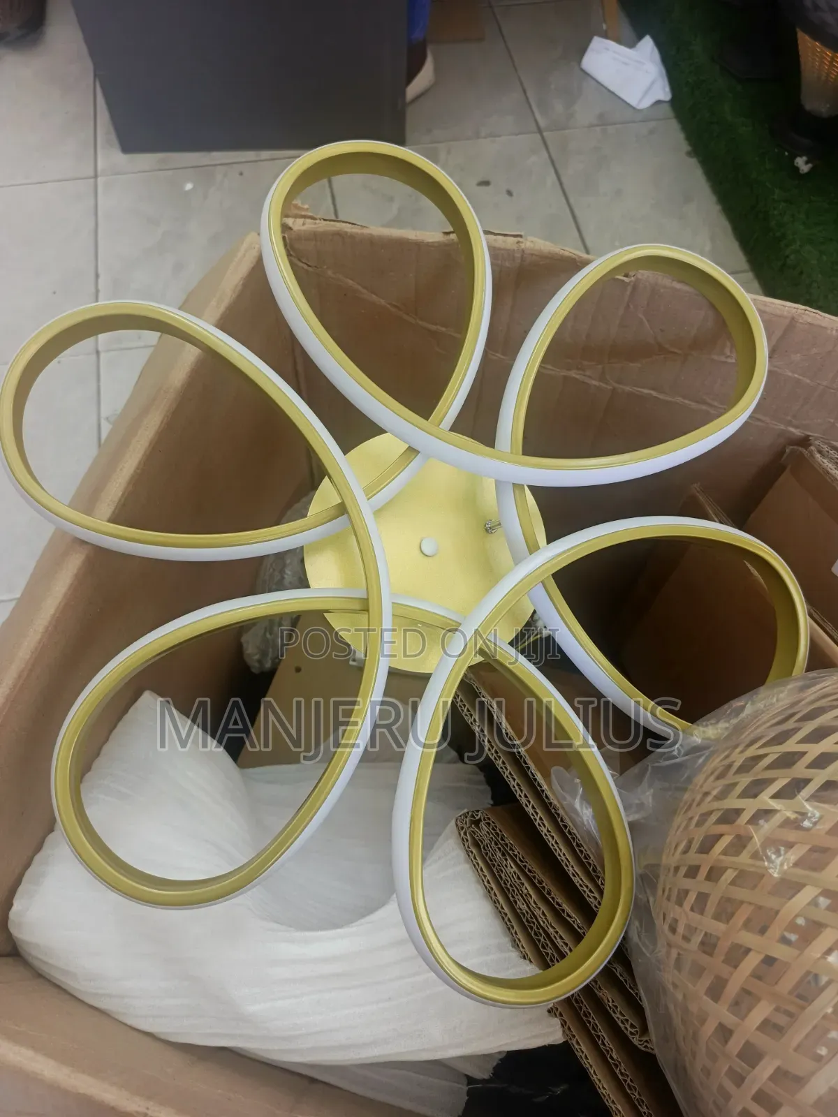 Gold Flower Led Ceiling Light