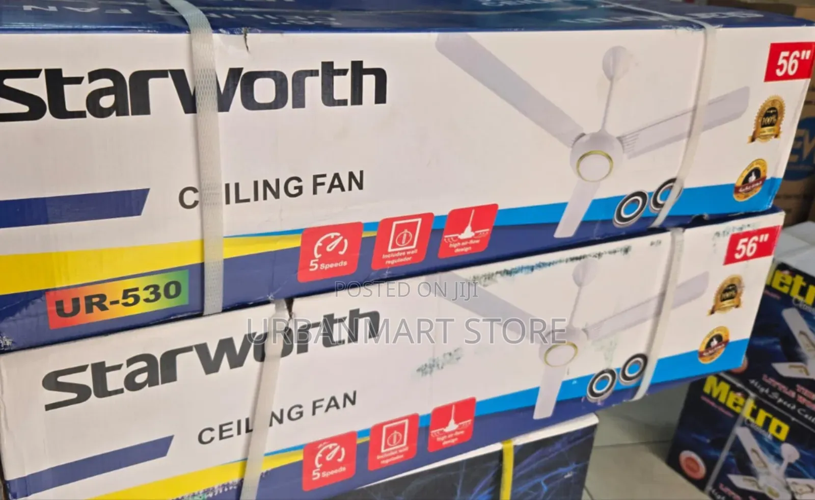 Starworth 56 Inch Ceiling Fan for Large Rooms