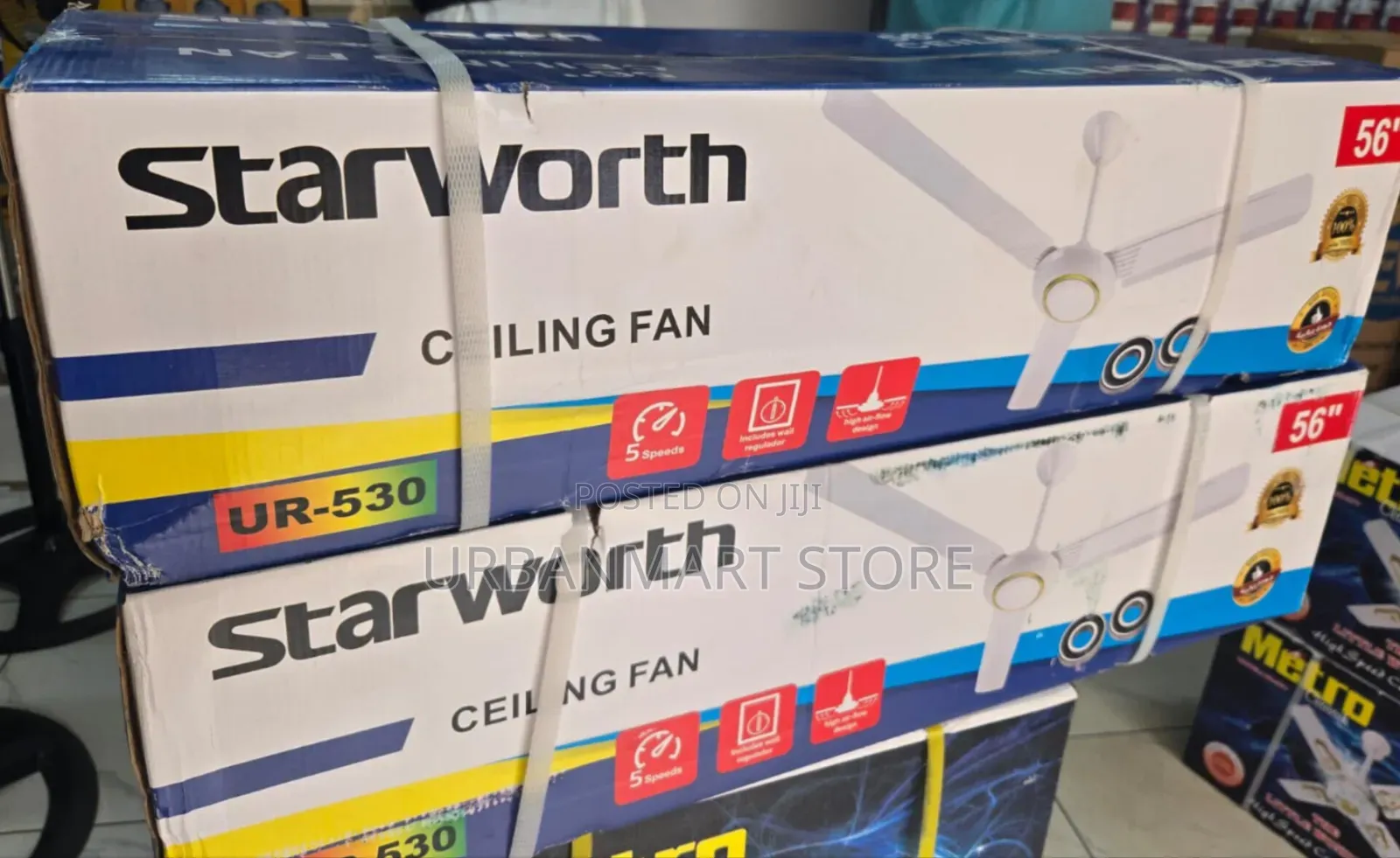 Starworth 56 Inch Ceiling Fan for Large Rooms