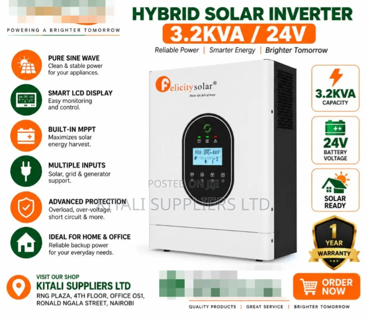 3.2KVA Felicity Inverter Hybrid