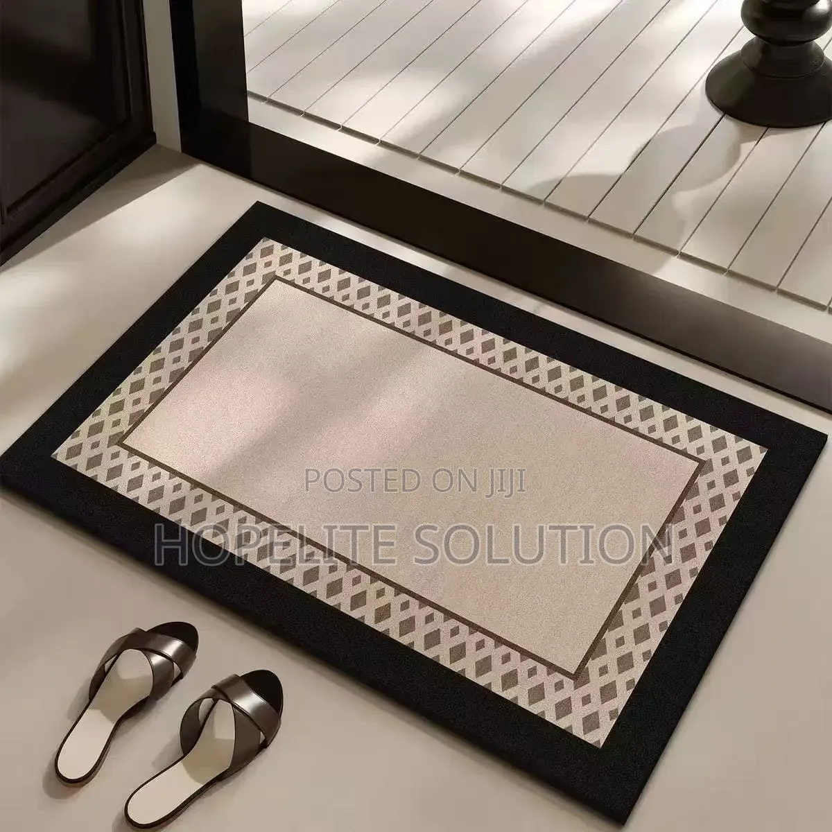 Big Size Absorbent Bathroom / Door Mat, Anti-Slip Rubber Underside