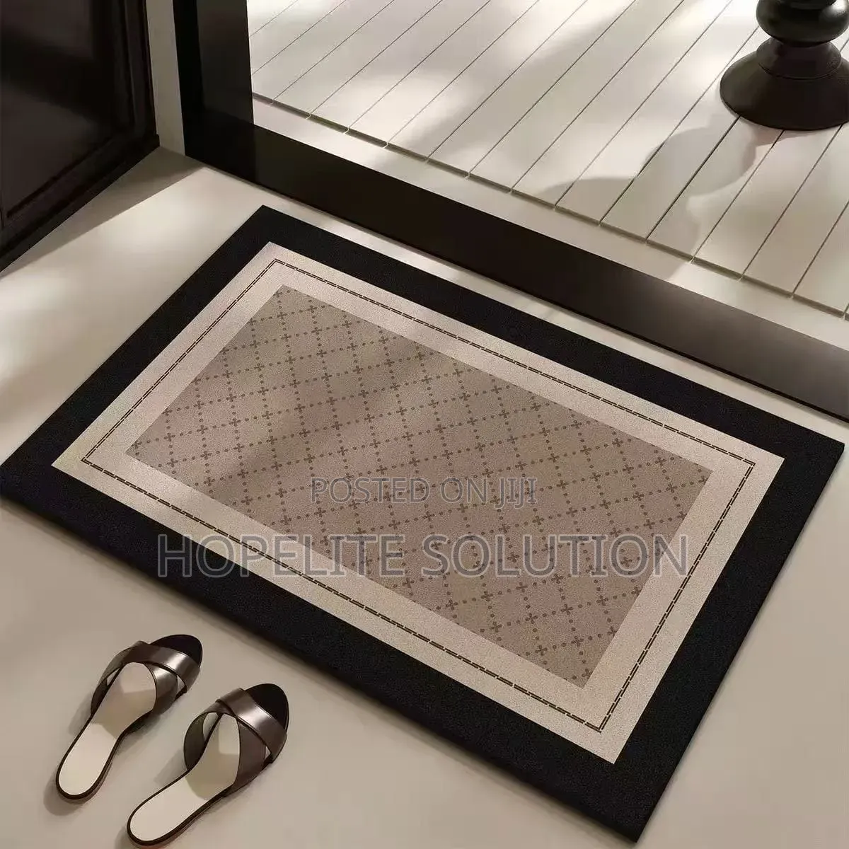 Big Size Absorbent Bathroom / Door Mat, Anti-Slip Rubber Underside