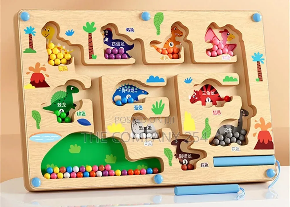 Colorful Magnetic Maz Toddler Fine Motor Coordination Puzzle Set