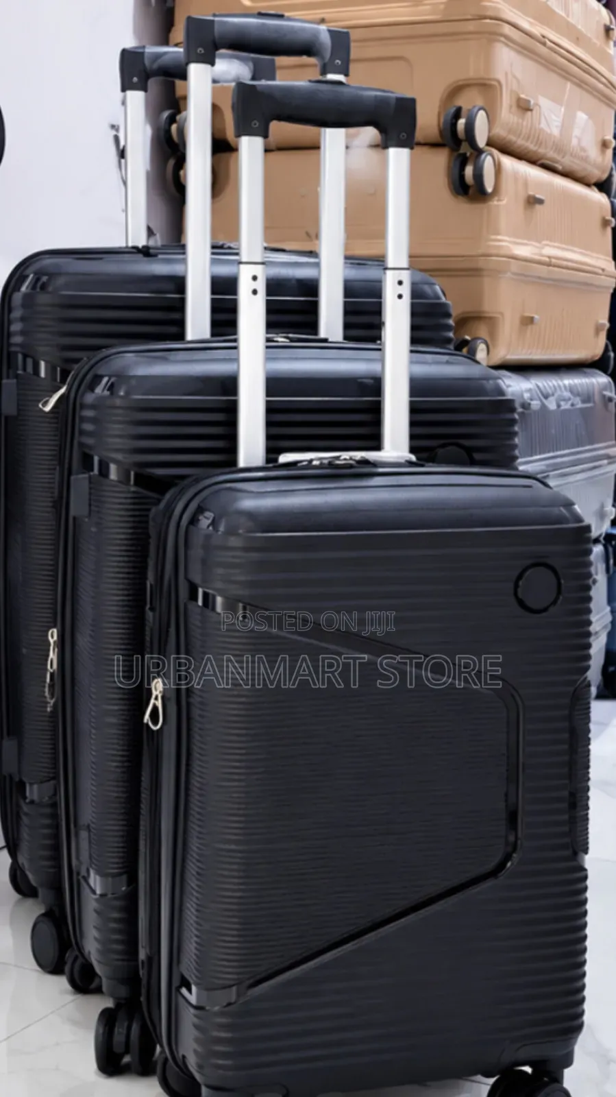 3 in 1 Unbreakable PP Suitcase Set Size 4