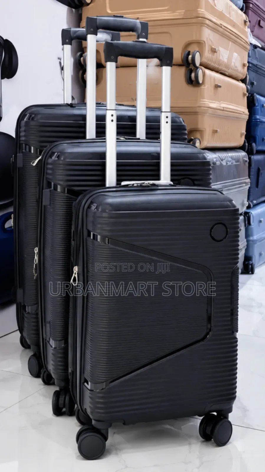3 in 1 Unbreakable PP Suitcase Set Size 4