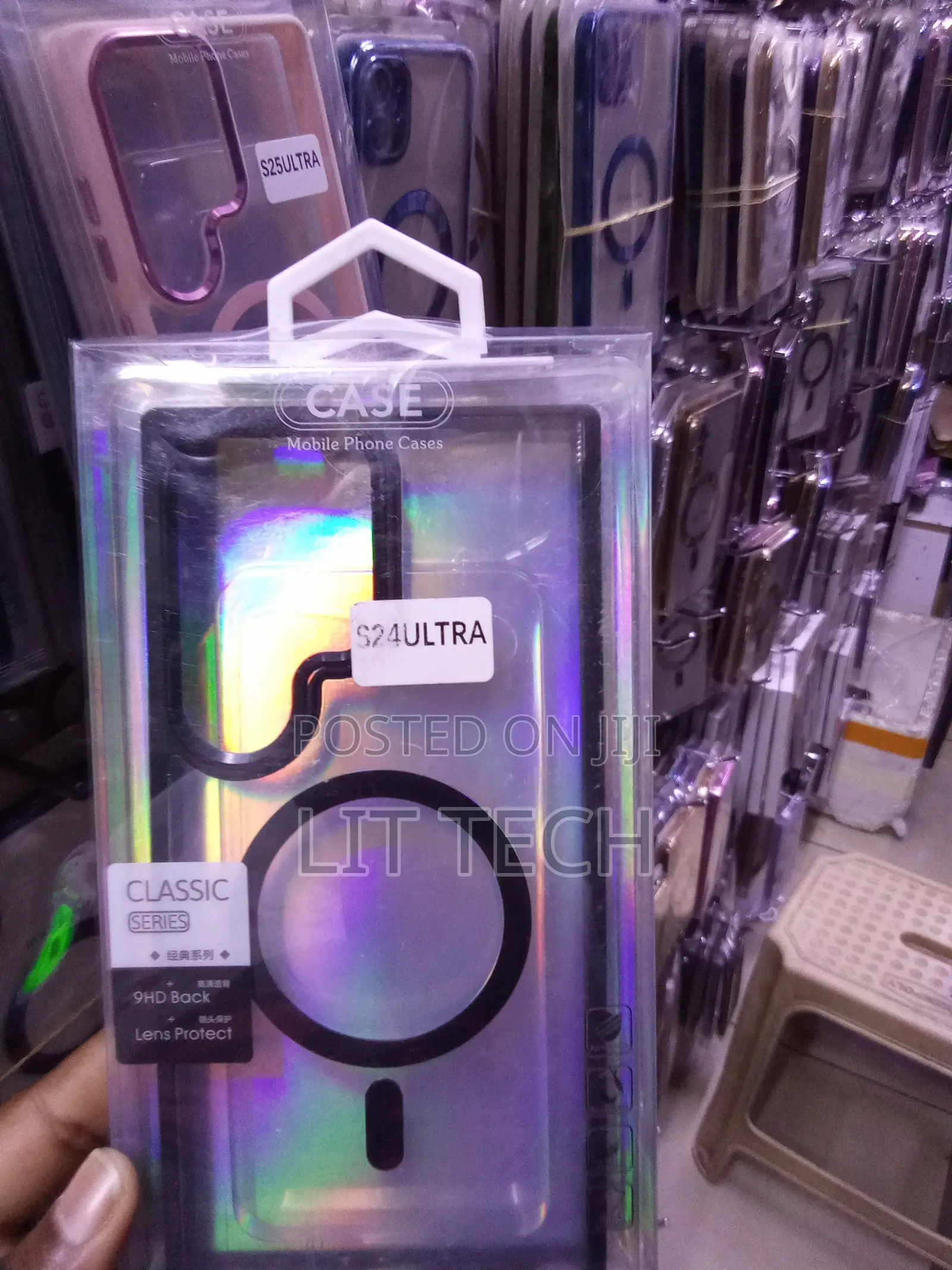 MagSafe Transparent Case Tailored for Samsung Galaxy S24 Ultra -Black