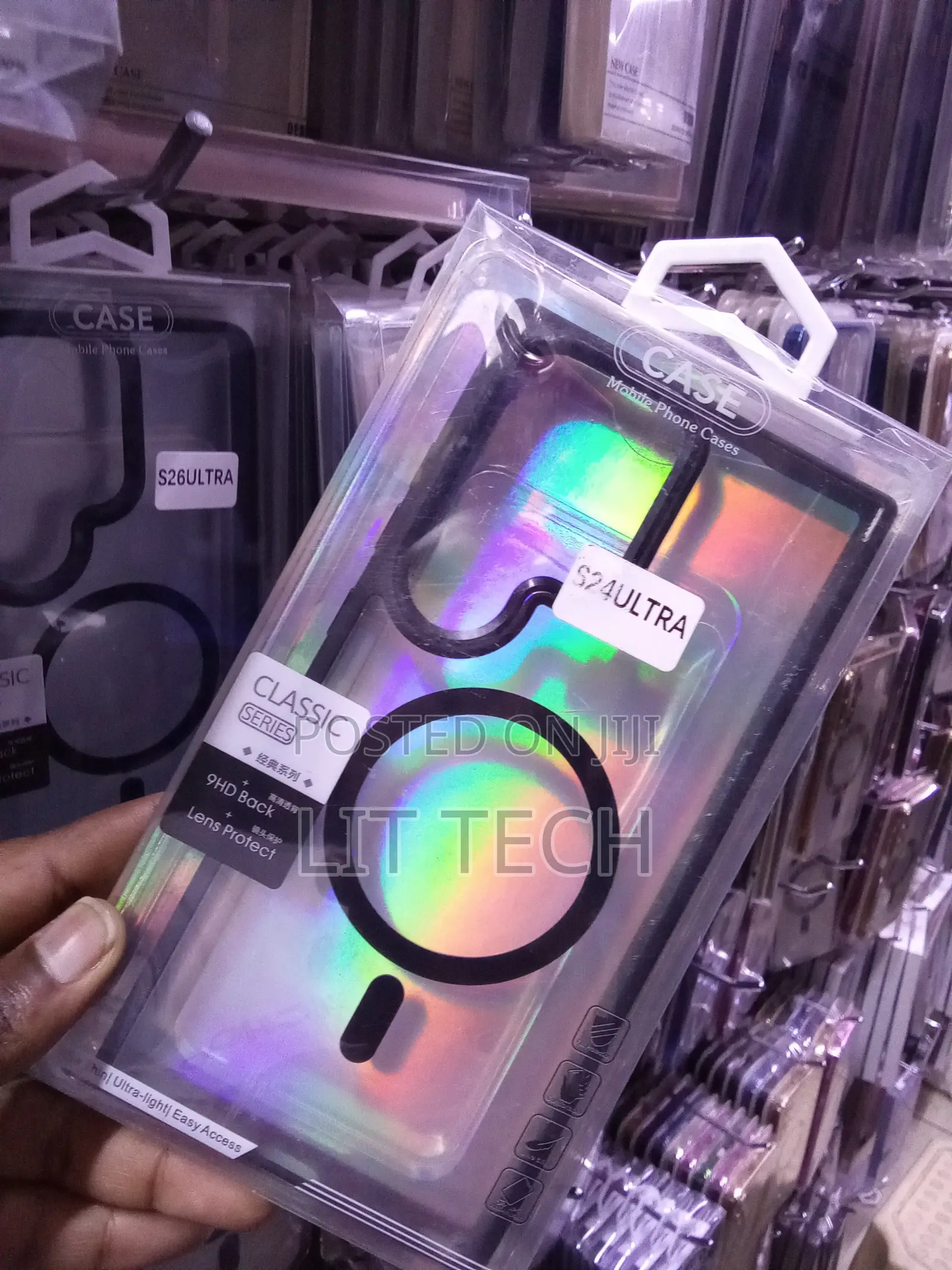 MagSafe Transparent Case Tailored for Samsung Galaxy S24 Ultra -Black