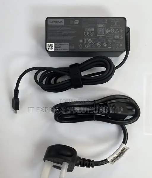 Original Lenovo USB C 65W Charger 
- With UK Lead