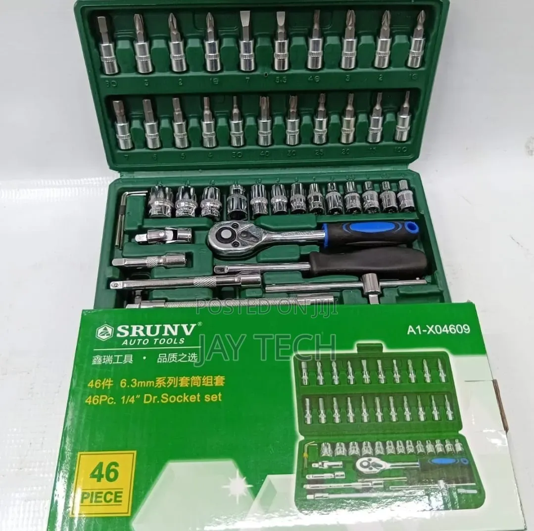 46pcs Pieces Socket Wrench