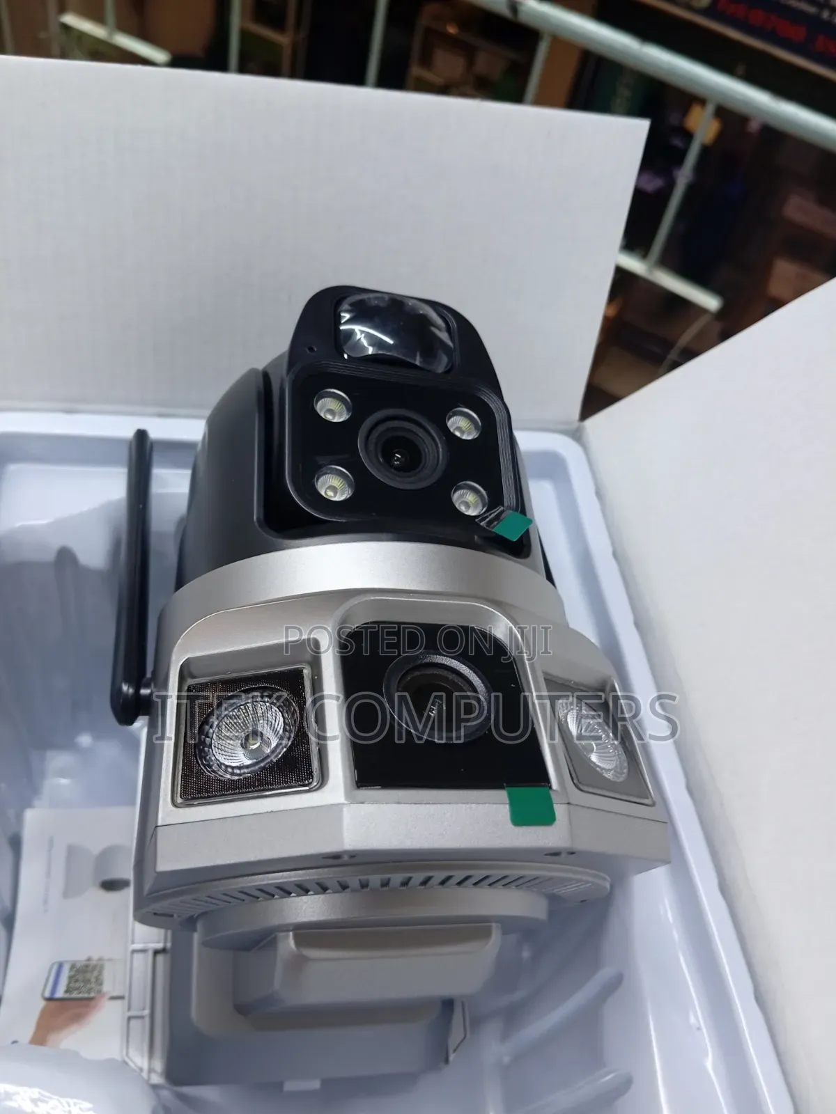 V380 Pro Dual Lens Solar WiFi Camera for Homes, Shops and Outdoor View