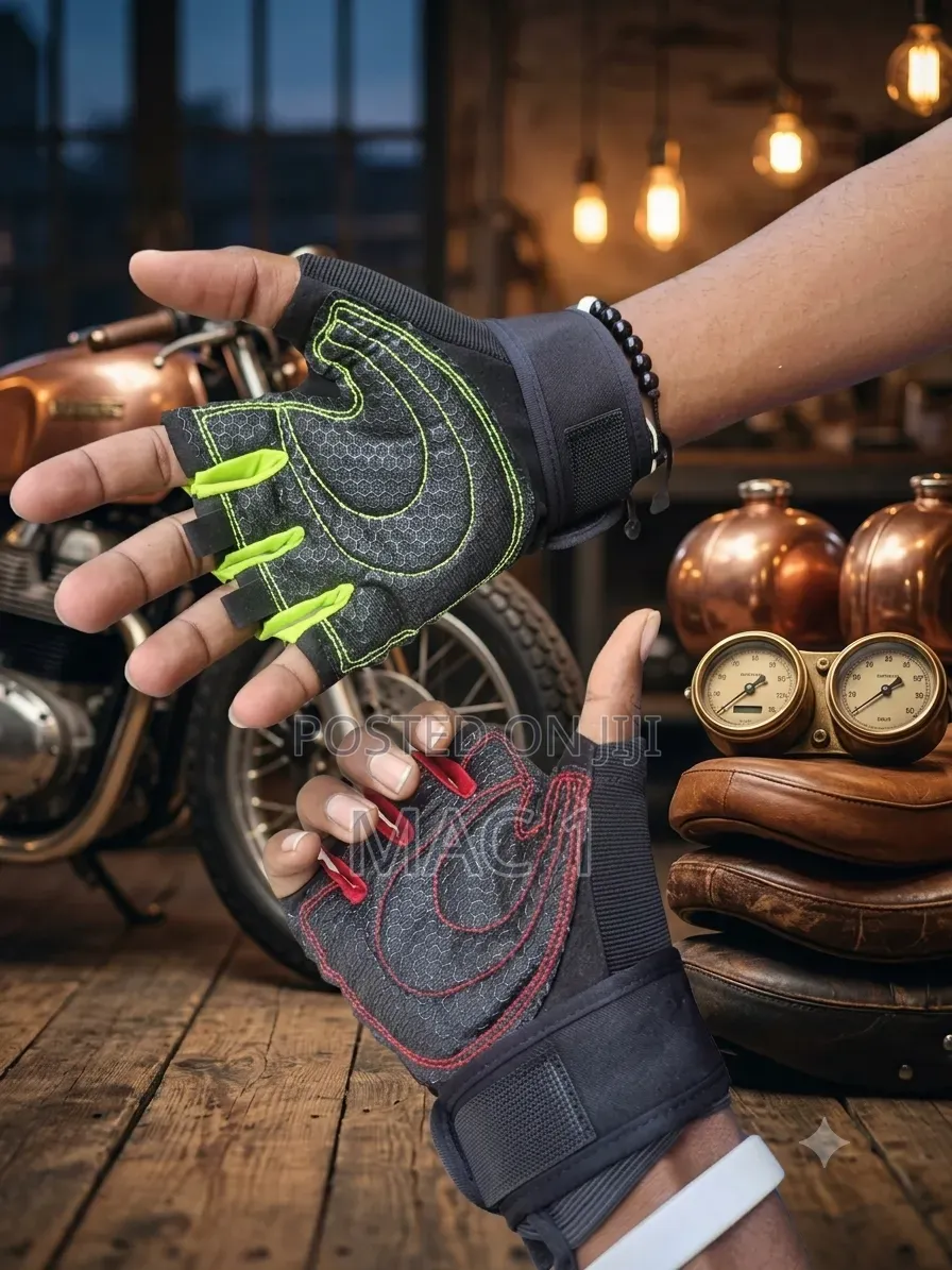 Half-Finger Cycling & Gym Gloves – Anti-Slip Wrist Support