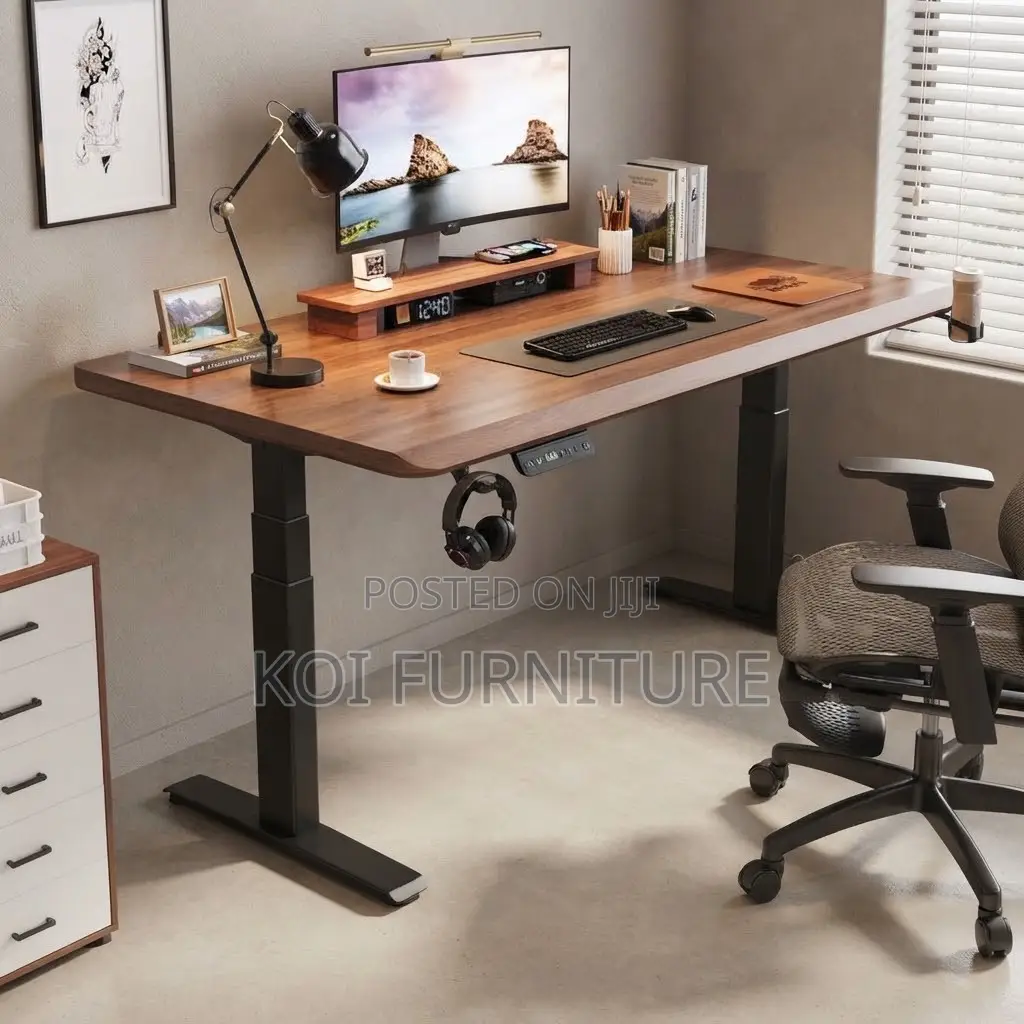 Office Desk; 1.8 Meters Office Sturdy Electric Adjustable Height Desk