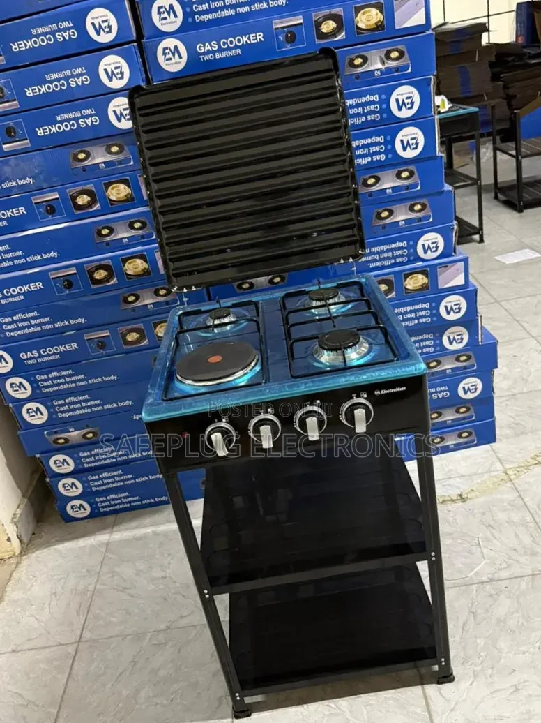 ElectroMate 3+1 Gas Electric Cooker With 2-Tier Stand