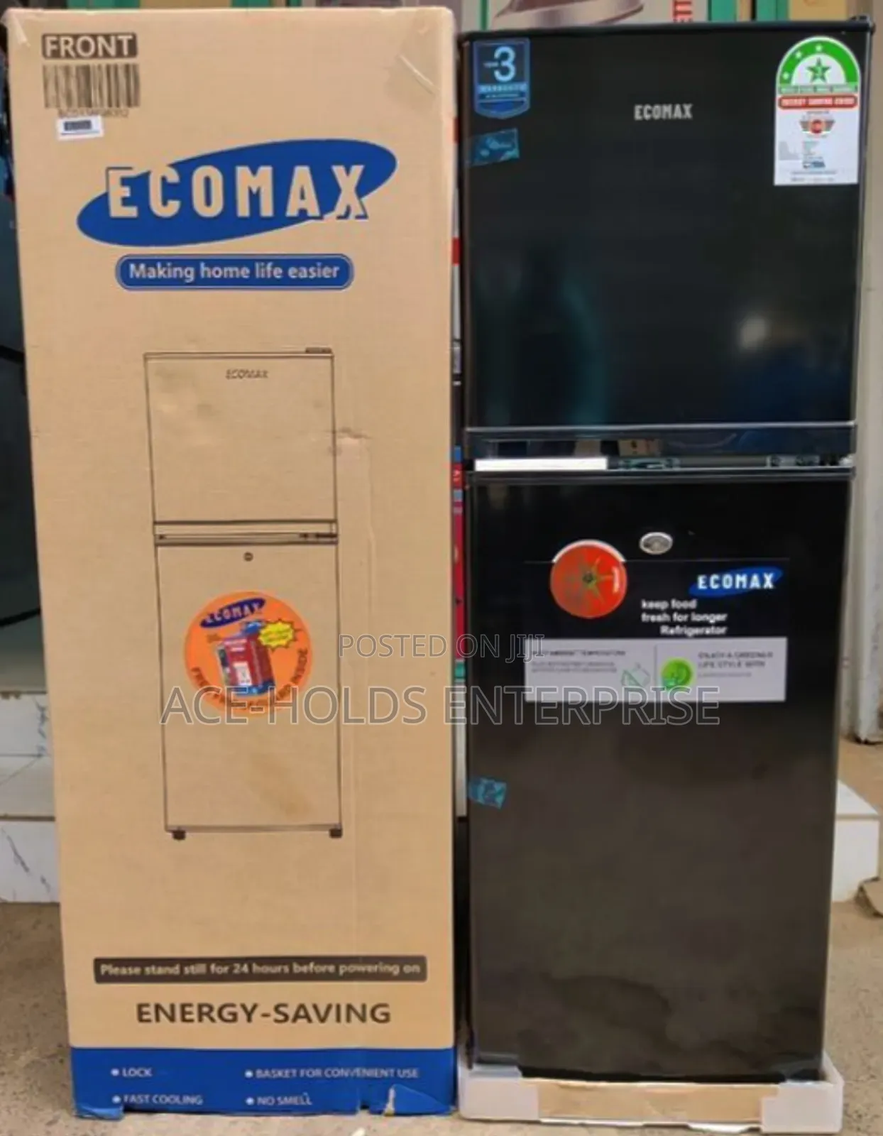Ecomax BCD-138L Double Door Fridge With 3 STAR Energy Rating