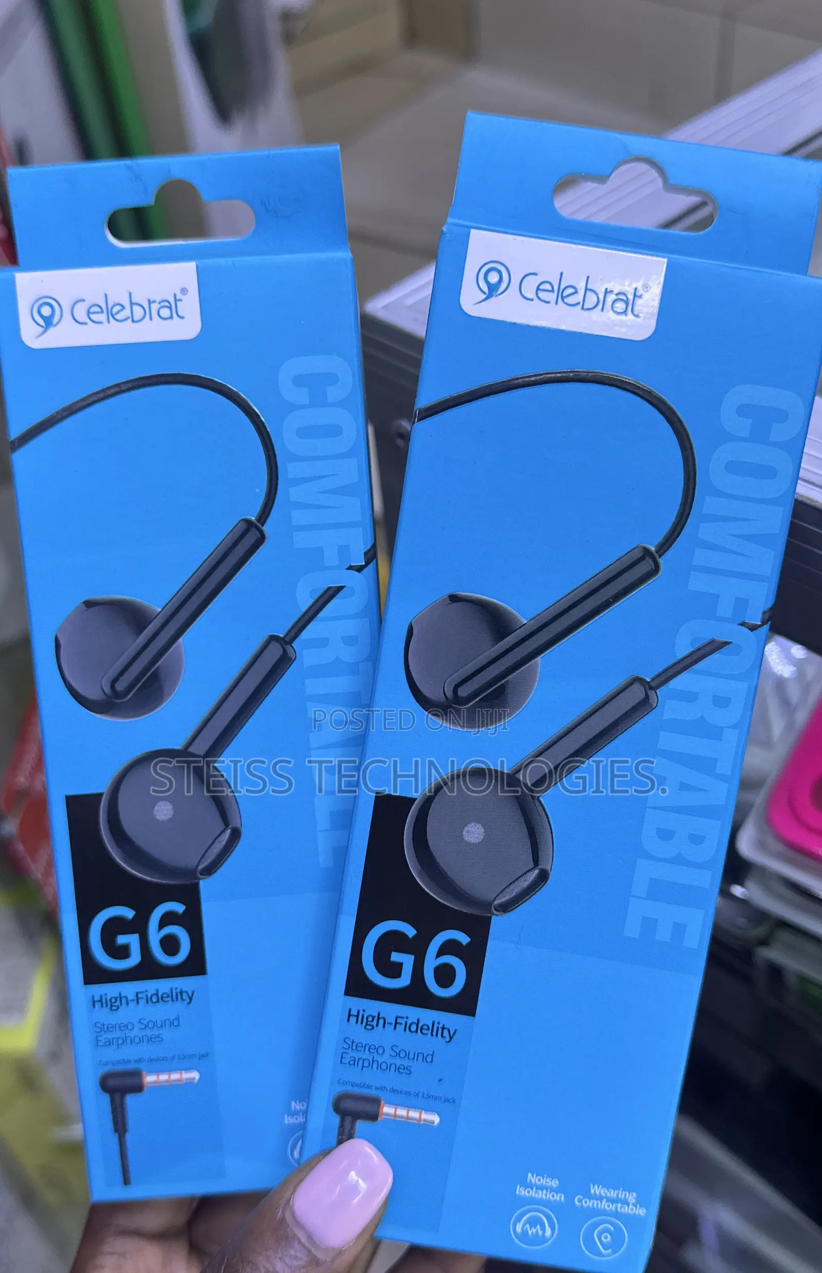 Celebrat- G6 Black Headsets.