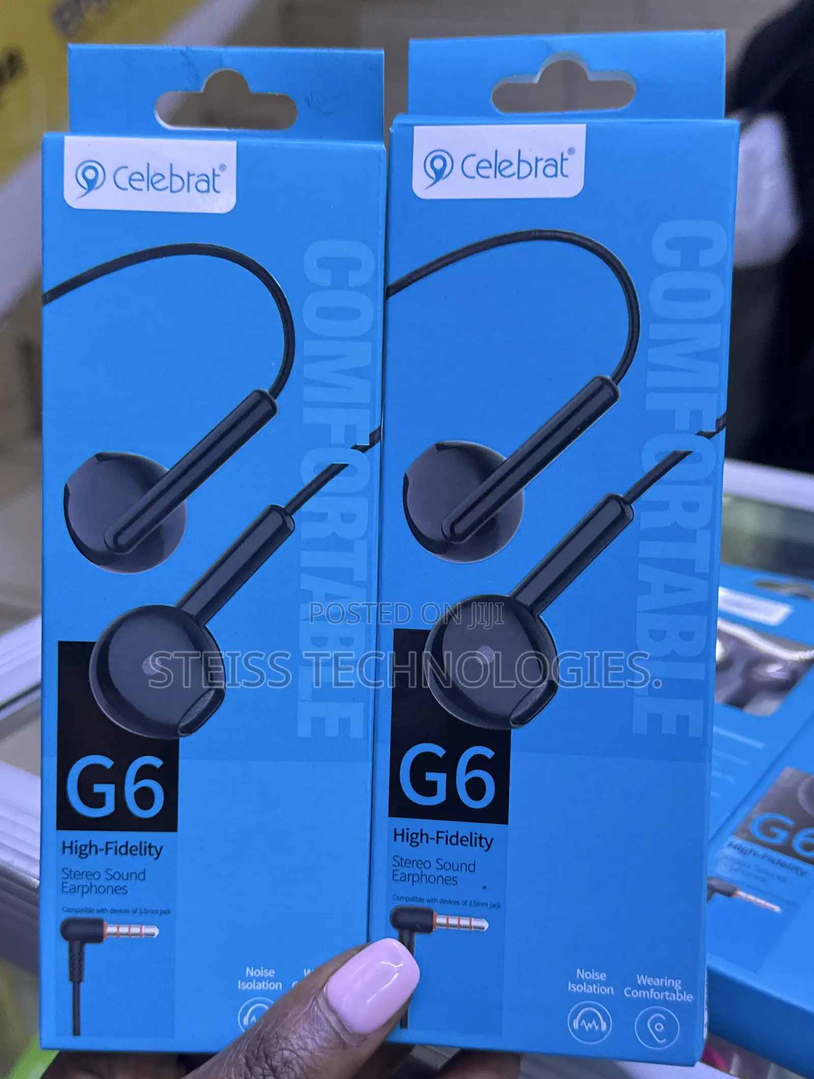 Celebrat- G6 Black Headsets.