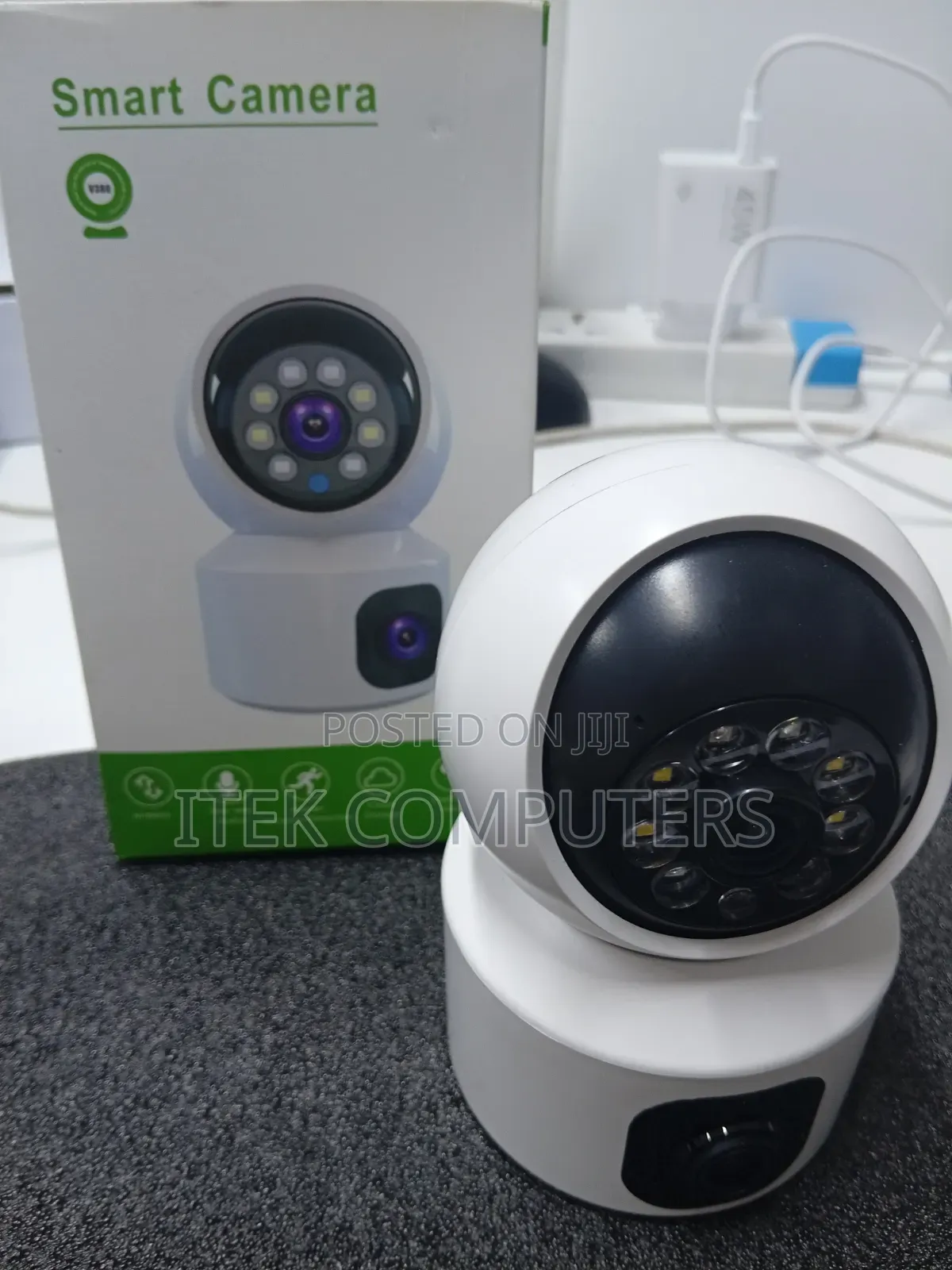 Compact 4G SIM Card Dual Lens Mini IP Camera for Indoor Room Views 4G.
