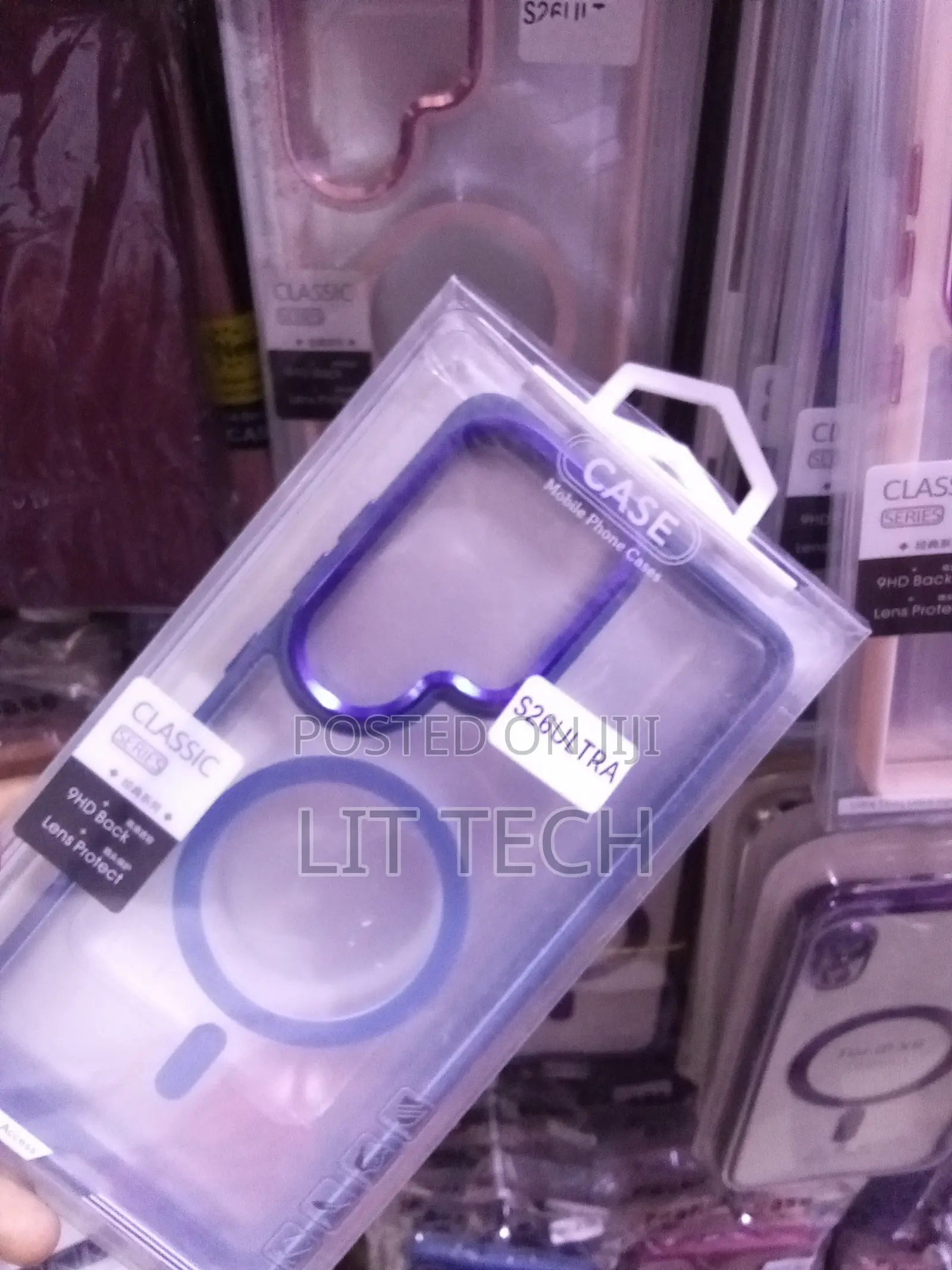 Magnetic Newskin Case for Samsung Galaxy S26 Ultra With Purple Bumper
